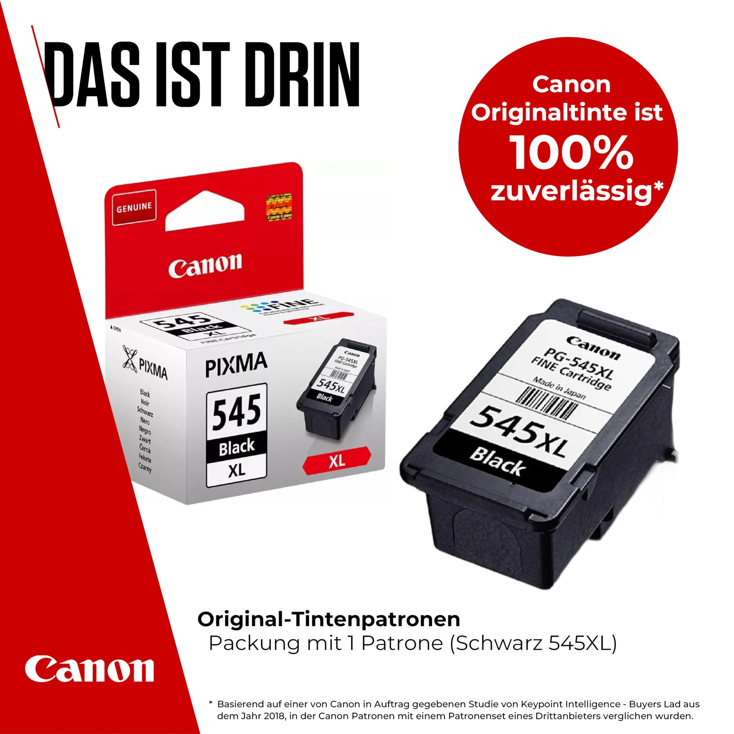 Canon Tinte - PG-545XL Original Tinte Schwarz mit hoher Reichweite - Druckt bis zu 400 A4-Seiten (1 x Patrone) - Kompatibel PIXMA Druckern - Image 5