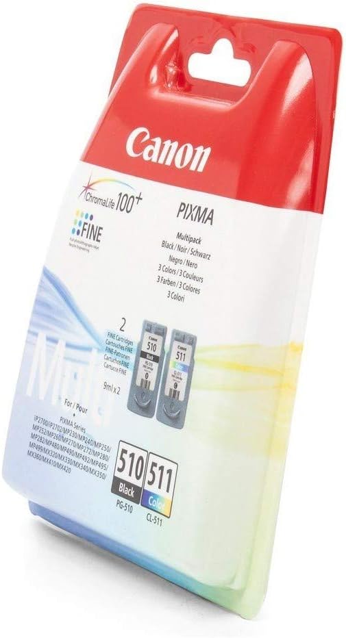 Canon Tintenpatrone CL511+PG510 Farben cyan magenta gelb Multipack ORIGINAL - Image 4
