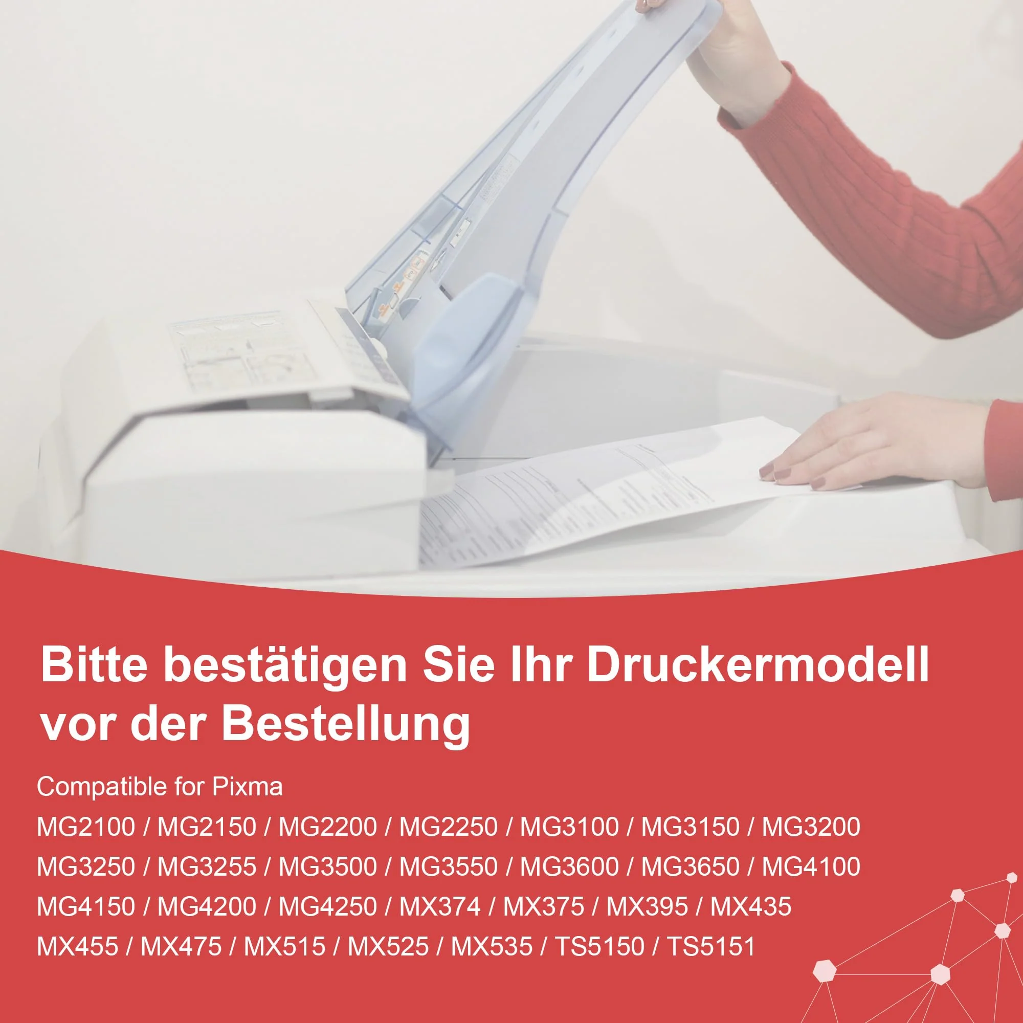 CanPick 540 XL PG-540XL Schwarz Kompatibel für Canon Druckerpatronen 540 PG540 PG540XL PG 540 XL PG-540 BK für Canon Pixma MG3650s TS5150 TS5100 MX475 TS5151 MG4250 MG3600 MG3650 MX395 (2 Schwarz) - Image 4