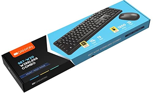 Canyon Kabelloses Kombi-Set mit Samt-Profil, Tastatur und Maus - Image 2