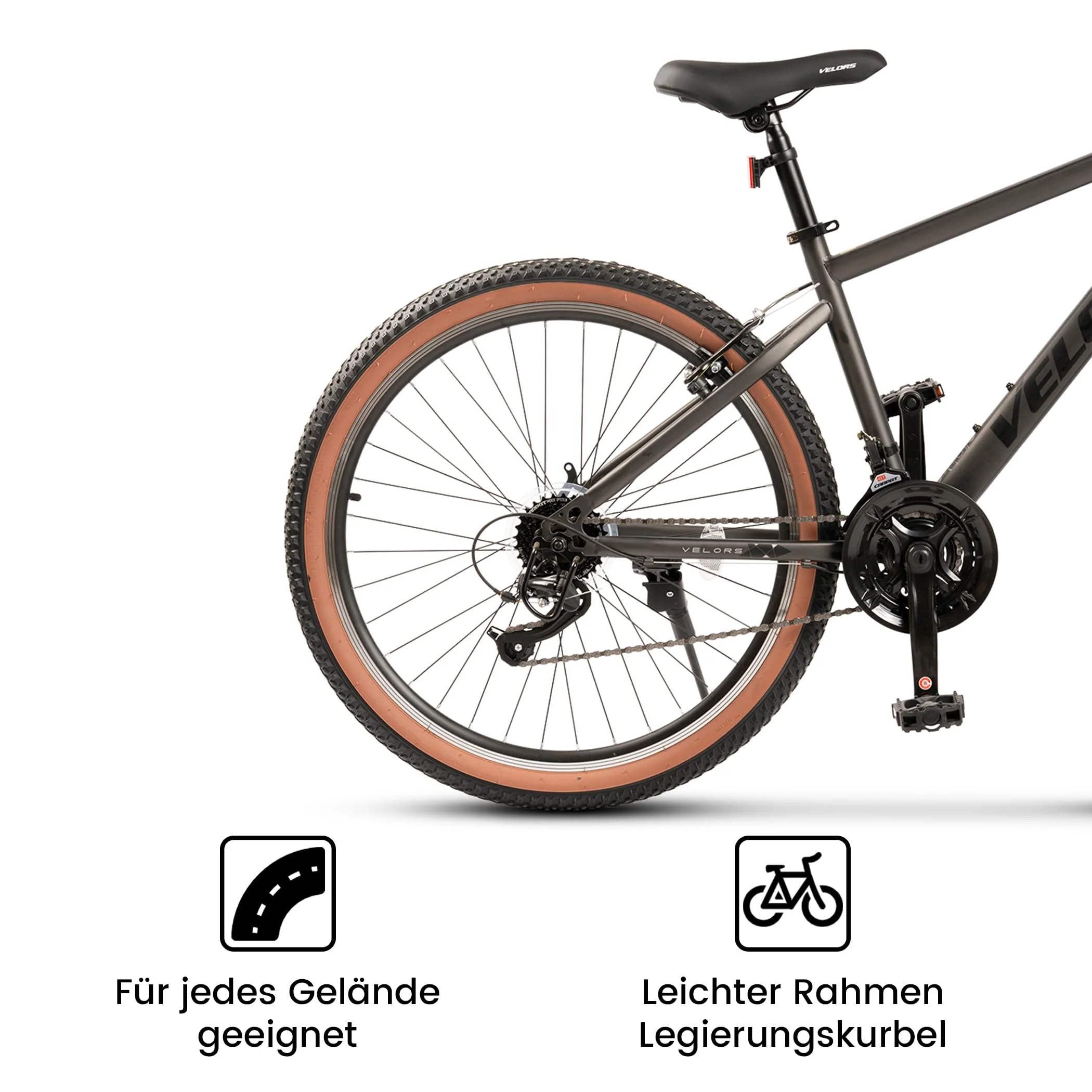 CARPAT SPORT 26 27.5 29 Zoll Mountainbike Fahrrad für Erwachsene, 21 Gang Schaltung, V-Bremsen/Dual-Scheibenbremsen, MTB Herren Damen, Jugendfahrrad - Image 3