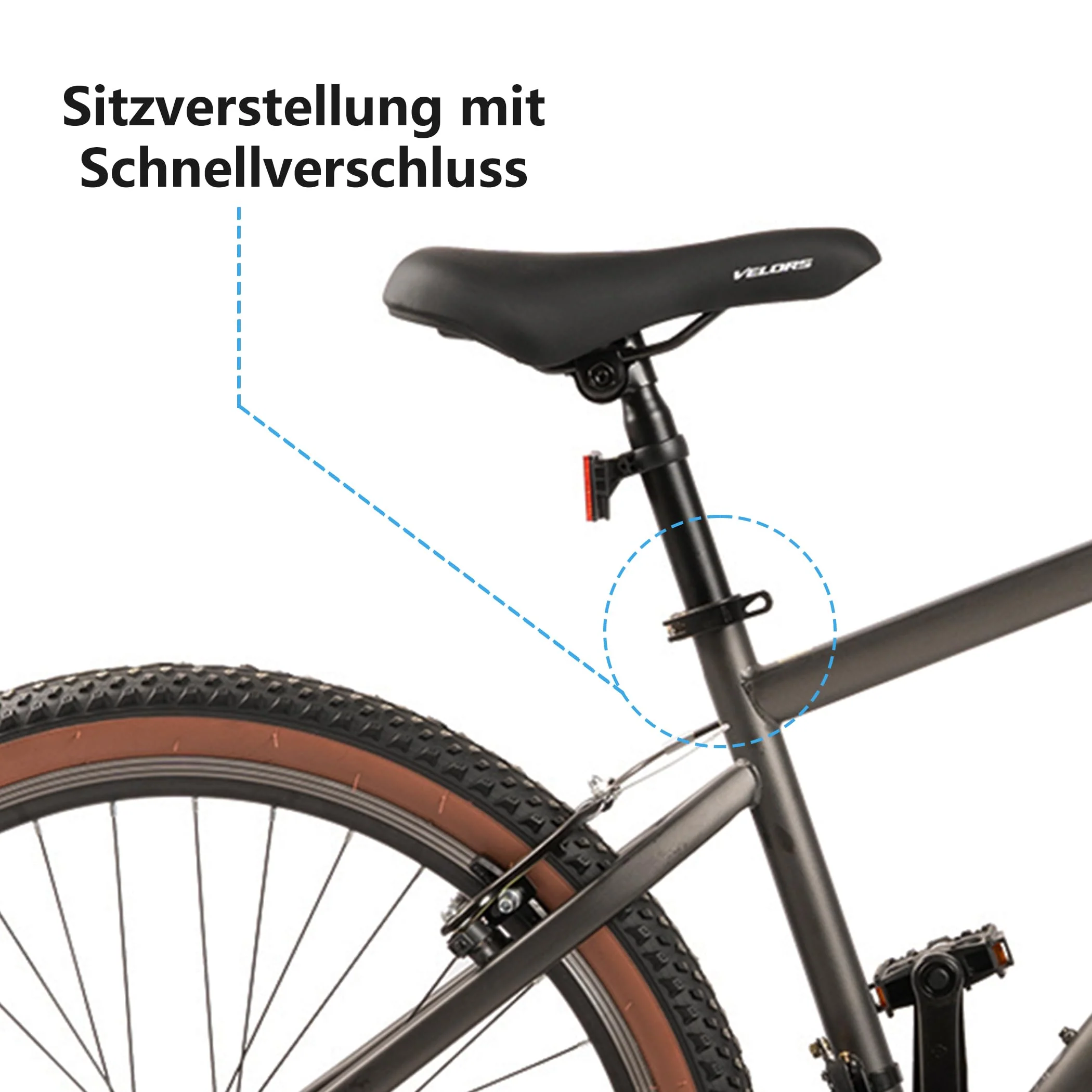 CARPAT SPORT 26 27.5 29 Zoll Mountainbike Fahrrad für Erwachsene, 21 Gang Schaltung, V-Bremsen/Dual-Scheibenbremsen, MTB Herren Damen, Jugendfahrrad - Image 9