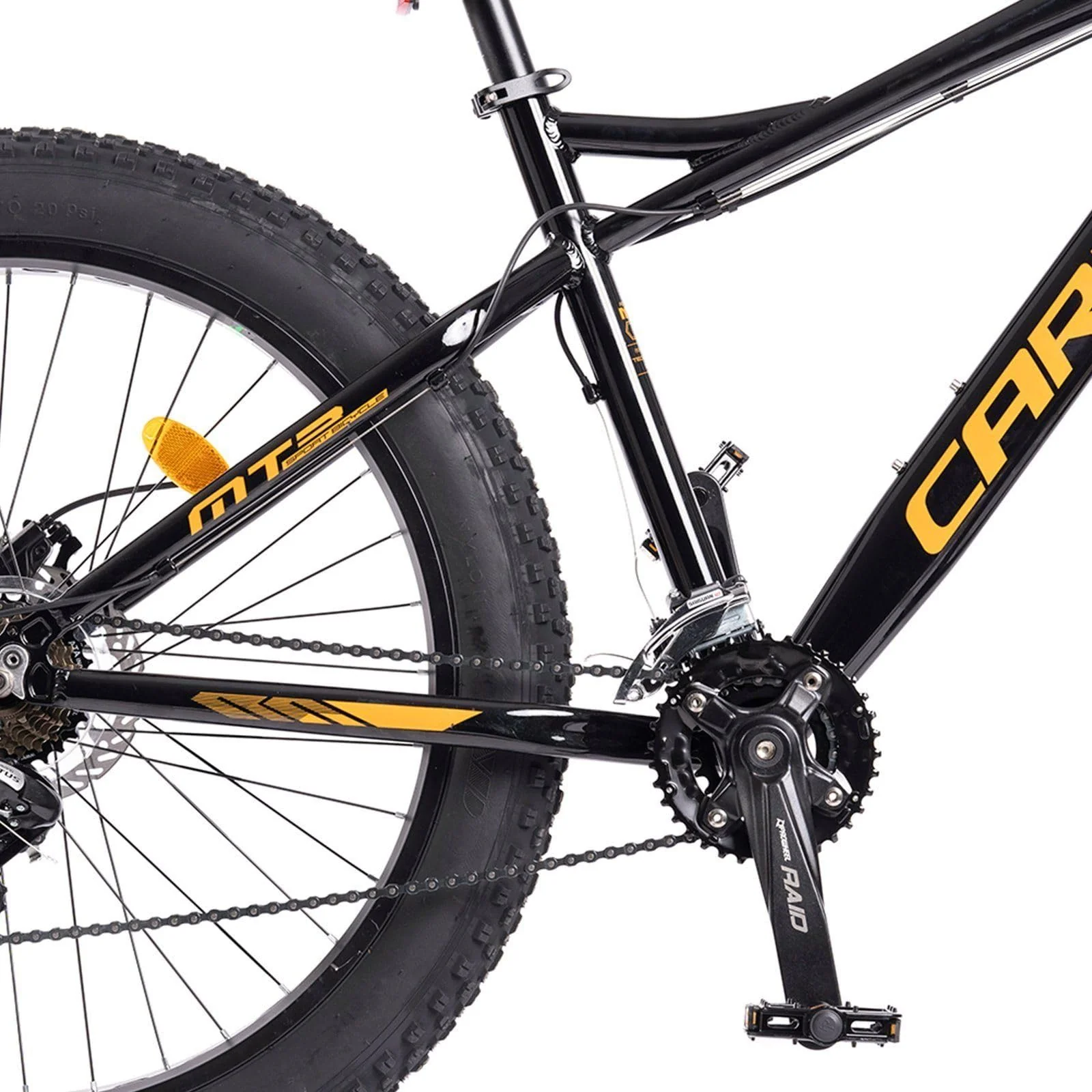 CARPAT SPORT Fatbike 26 Zoll Fat Tire 4.0 Hardtail MTB für Herren Damen und Jungen 7 Gang, Kettenschaltung, Alu-Rahmen Fahrrad, Fat Bike Mountainbike - Image 3