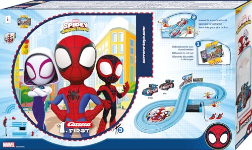Carrera - 20063049 First I Spidey Web Spinners Rennbahn-Set I Auto für Rennbahn | Rennbahnen und lizensierte Slotcars | bis zu 2 Spieler | Für Kinder ab 3 Jahren & Erwachsene - Image 6
