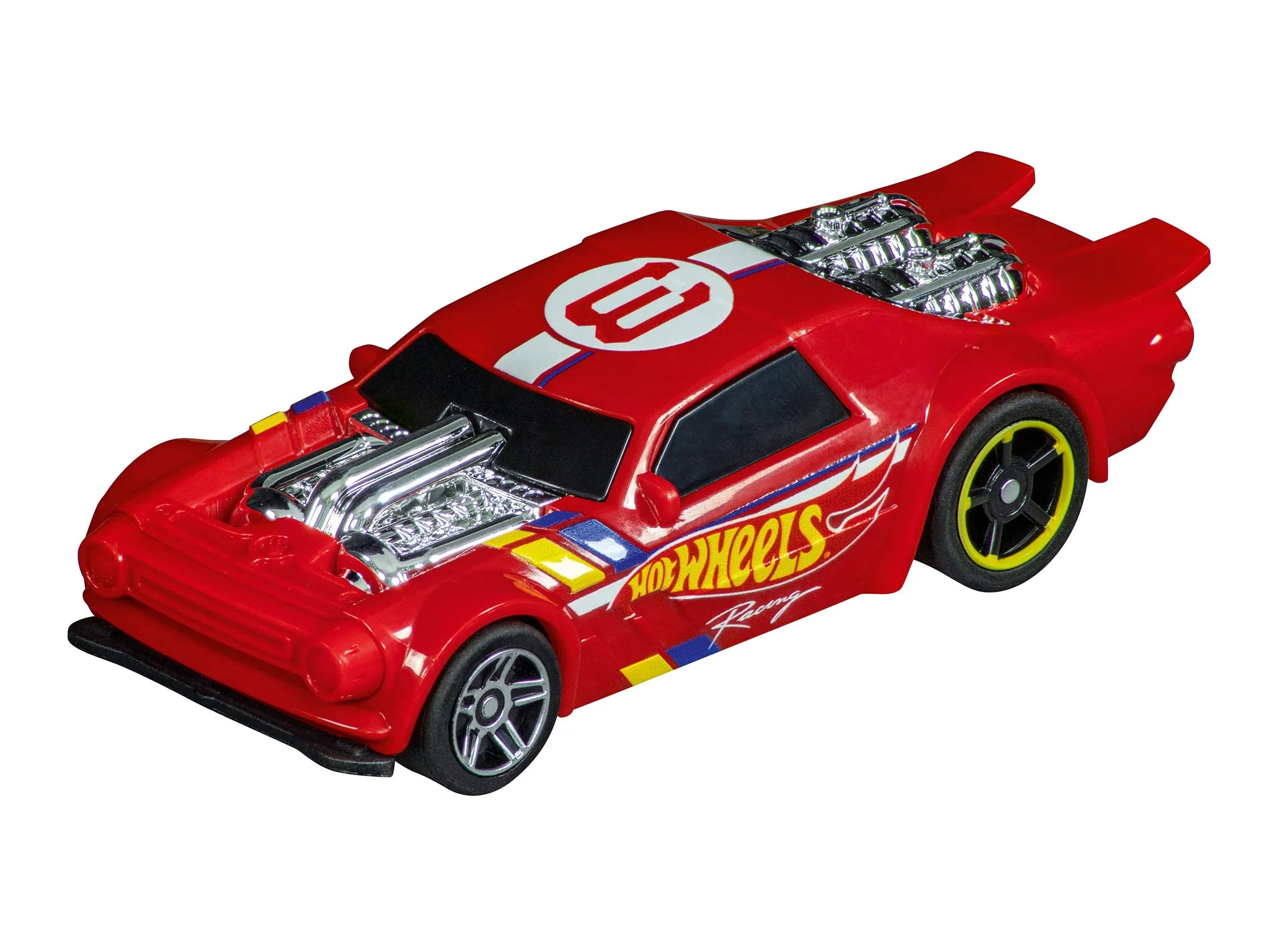 Carrera - 20064216 GO Hot Wheels Night Shifter Rot Slotcar I Maßstab 1:43 I Hot Wheels Lizenz I Rennstrecken-Action mit eleganter roter Design