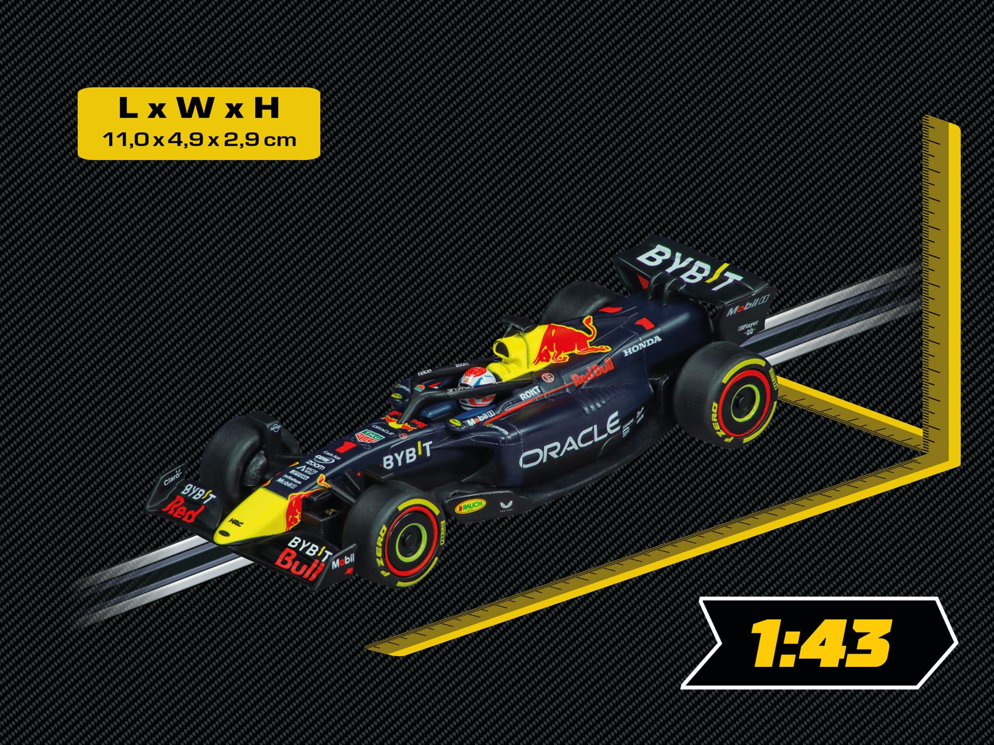 Carrera - 20064236 GO!!! Red Bull Racing RB19 M. Verstappen, No.1 | Maßstab 1:43 | Kompatibel GO!!!, GO!!! Plus und GO!!! Battery Operated | GO Cars - Image 3