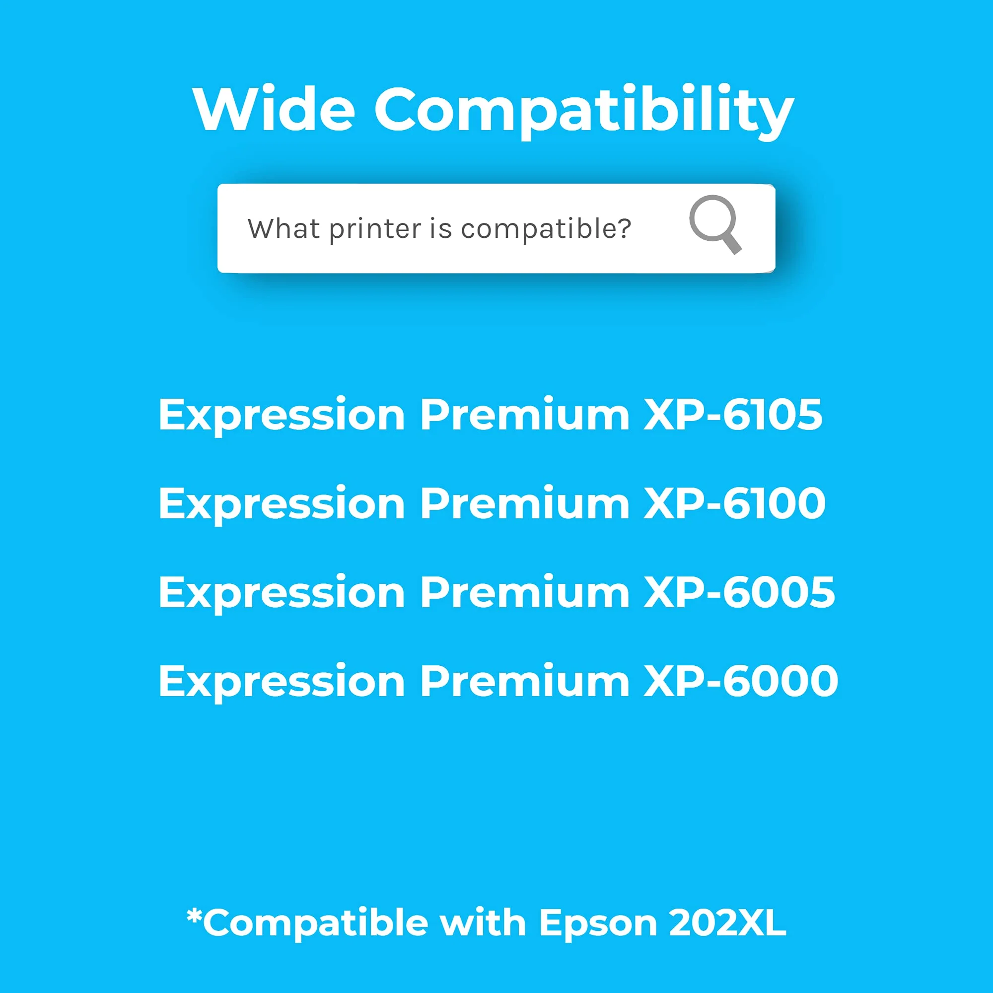 Cartridgeify 202 XL Druckerpatronen Kompatibel mit Epson 202 202XL Patronen Multipack, für Expression Premium XP-6000 XP-6005 XP-6100 XP-6105 XP6000 XP6005 XP6100 XP6105 (10er-Pack)
