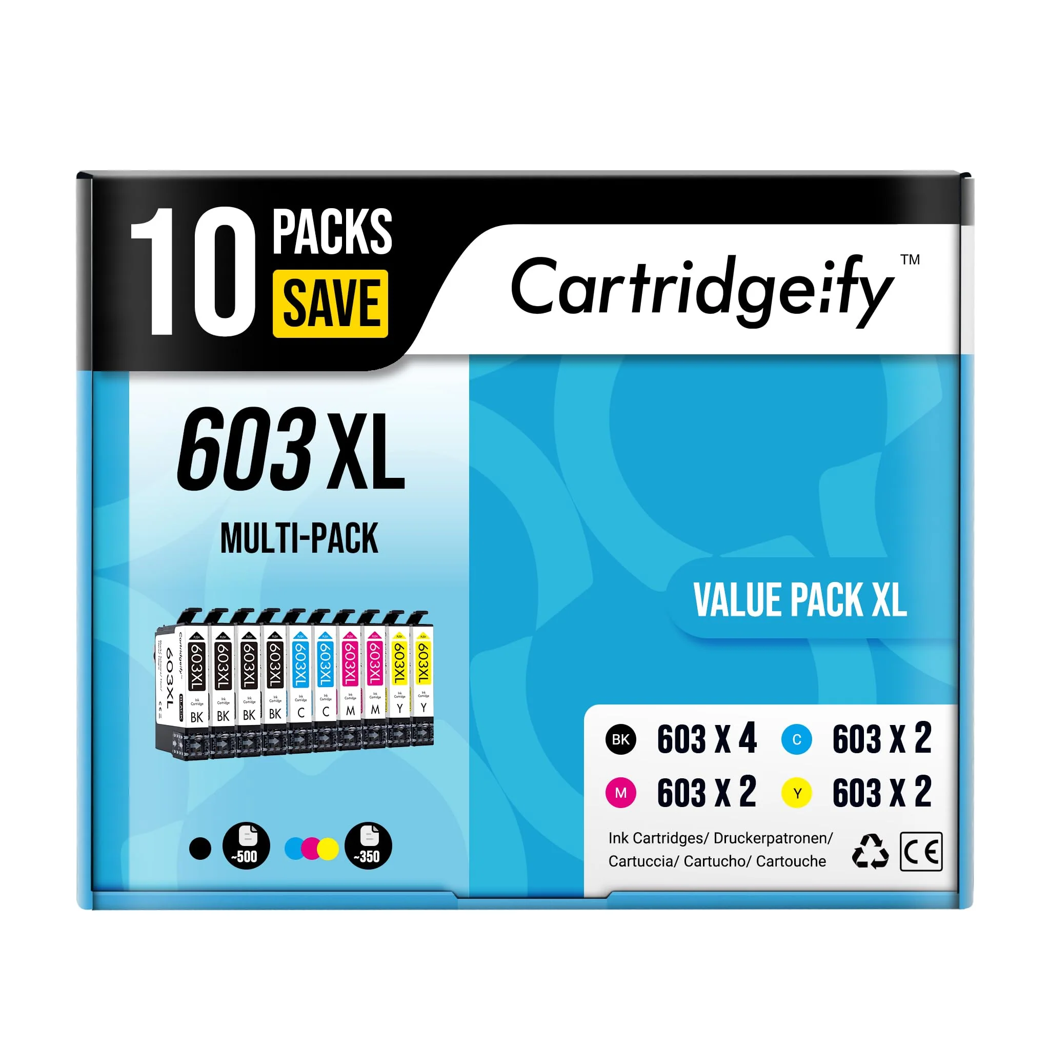 Cartridgeify 603XL Druckerpatronen Kompatibel mit Epson 603 XL Patronen Multipack, für Expression Home XP-2100 XP-2105 XP-3100 XP-3105 XP-4100 XP-4105, Workforce WF-2810 WF-2830 WF-2835 WF-2850 - Image 5