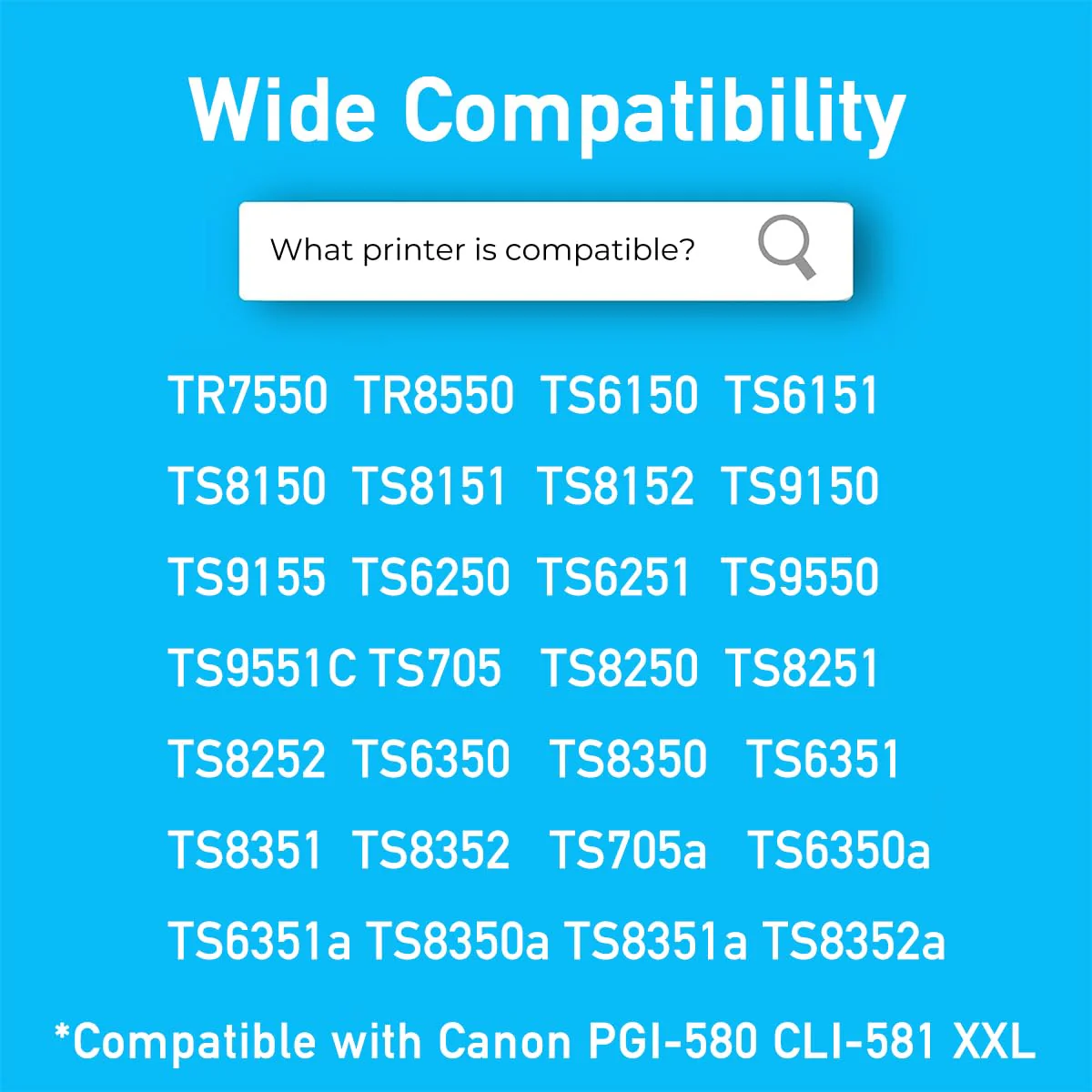 Cartridgeify PGI-580 CLI-581 XXL Druckerpatronen Kompatibel mit Canon 580XXL 581XXL Patronen Multipack, für Pixma TS6350 TS705 TS8350 TS8352 TS9550 TS6351 TS8351 TR8550 TR7550 TS9150 TS9551C TS8250 - Image 6