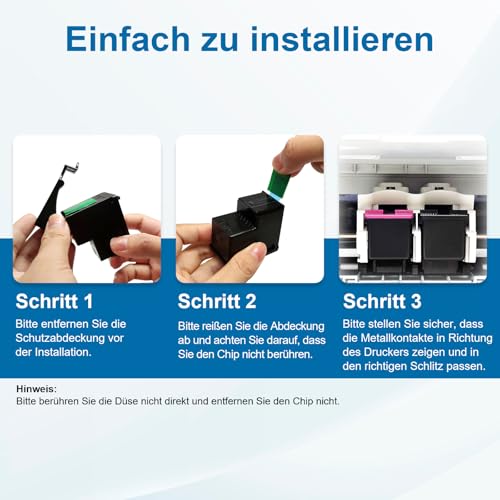 CARTRIGO 302XL Druckerpatronen Schwarz, 302 Patrone Kompatibel fur HP 302 Druekerpatronen Sehwarz, 302XL Schwarz fur OfficeJet 3831 5230 3833 3830 Desklet 3630 3636 3639 Envy 4524 4527 4525(2er-Pack) - Image 2