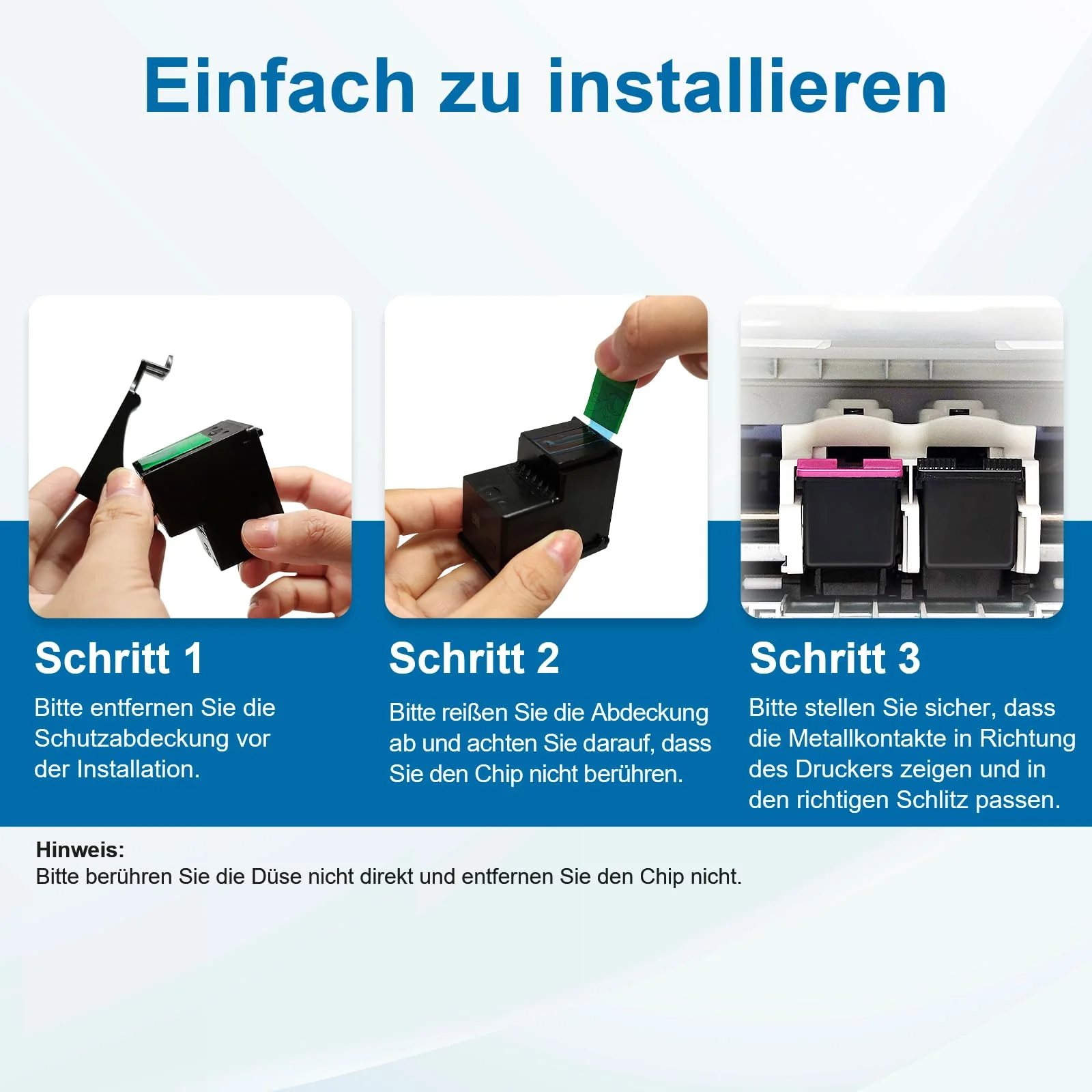 CARTRIGO 302XL Druckerpatronen Schwarz, 302 Patrone Kompatibel fur HP 302 Druekerpatronen Sehwarz, 302XL Schwarz fur OfficeJet 3831 5230 3833 3830 Desklet 3630 3636 3639 Envy 4524 4527 4525(2er-Pack) - Image 3