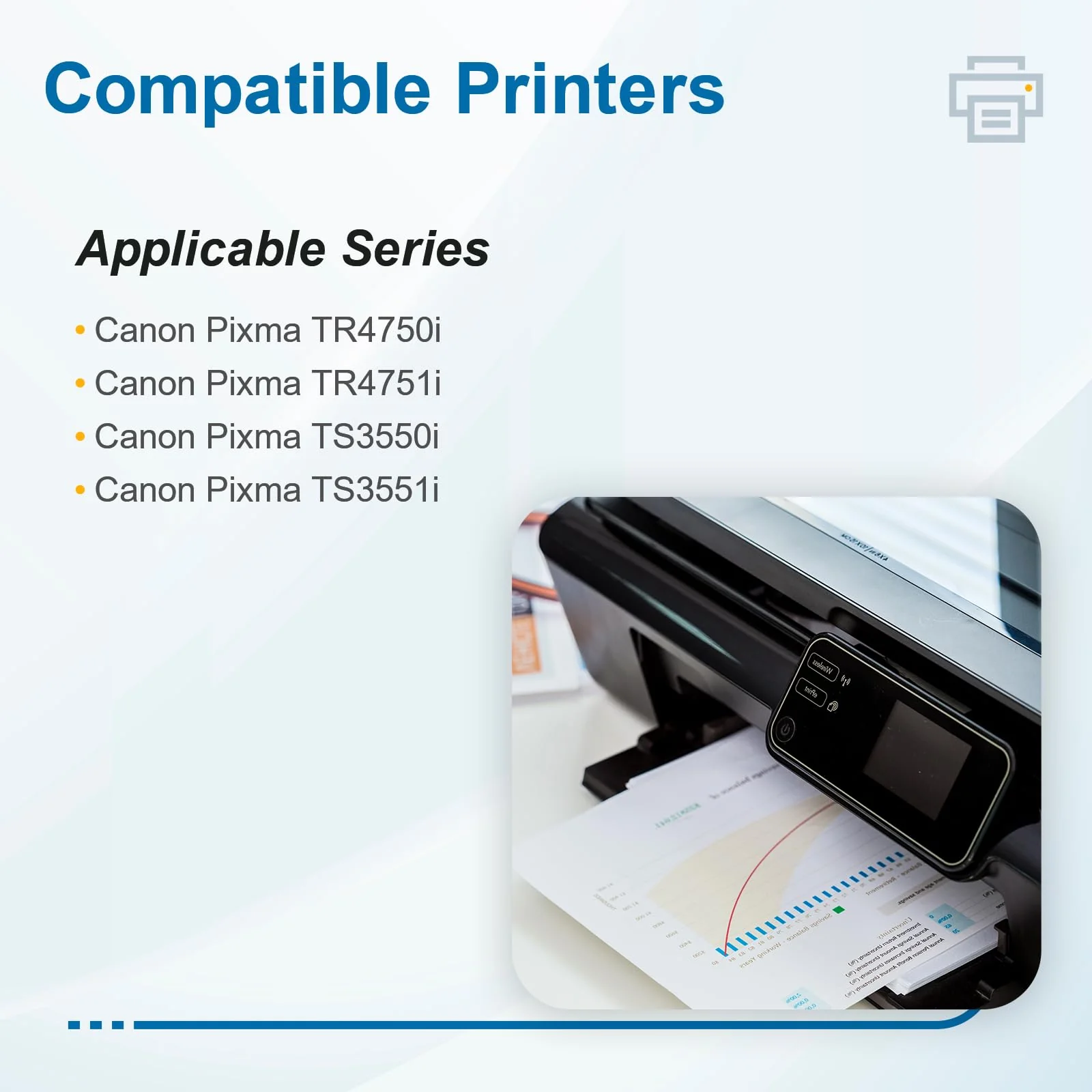 CARTRIGO PG-575XL 575 XL Druckerpatrone Kompatibel für Canon 575 Patrone für PIXMA TS3550i TS3551i TR4750i TR4751i (575XL Schwarz) - Image 2