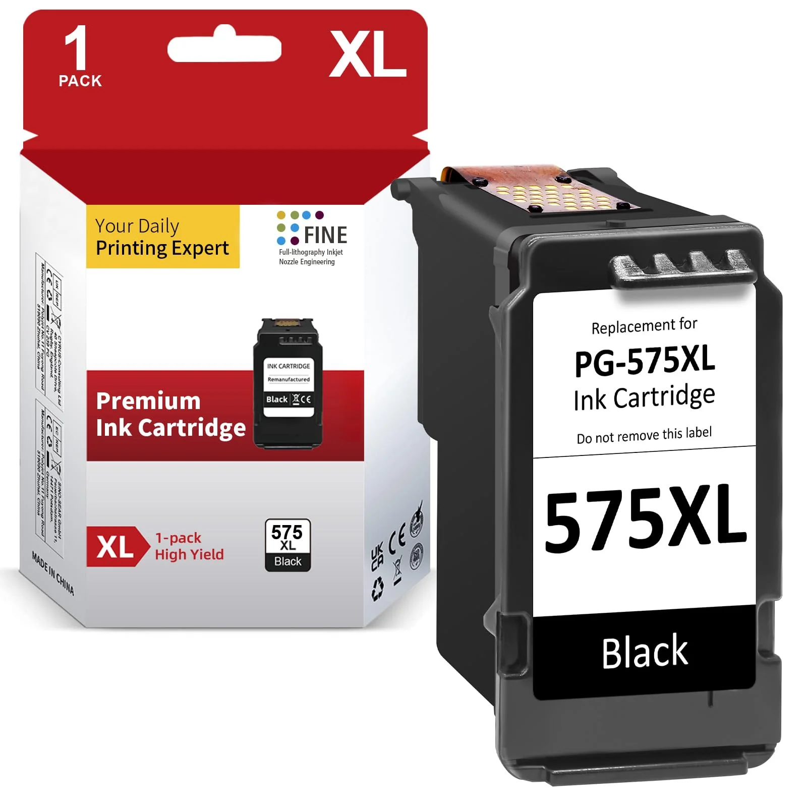 CARTRIGO PG-575XL 575 XL Druckerpatrone Kompatibel für Canon 575 Patrone für PIXMA TS3550i TS3551i TR4750i TR4751i (575XL Schwarz) - Image 3