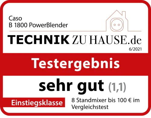 CASO B 1800 PowerBlender, Standmixer,Testsieger Haus & Garten Test, für Milchshakes, Babybrei etc., 1800 Watt Motor, großer Mixbehälter (1,75 l), Edelstahlgehäuse - Image 3