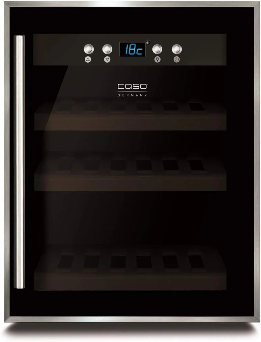 Caso Winesafe 12 Black - Design Weinkühlschrank für bis zu 12 Flaschen (bis zu 310 mm Höhe), eine Temperaturzone 5-20°C, Getränkekühlschrank, Energieklasse G - Image 3