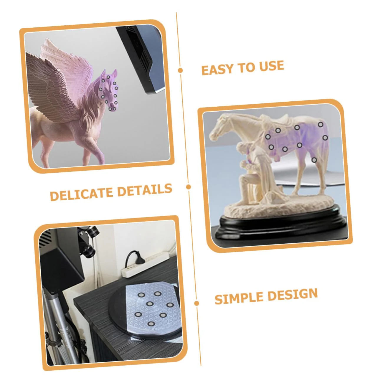 CAXUSD 15 Blatt Scanner Reflektorfolie Logo Aufkleber 3D Scanner Zubehör 3D Scanner Marker Markierungspunkt Für 3D Scanner Referenzmarkierungspunkt Scanner Markierungspunkte Für - Image 11