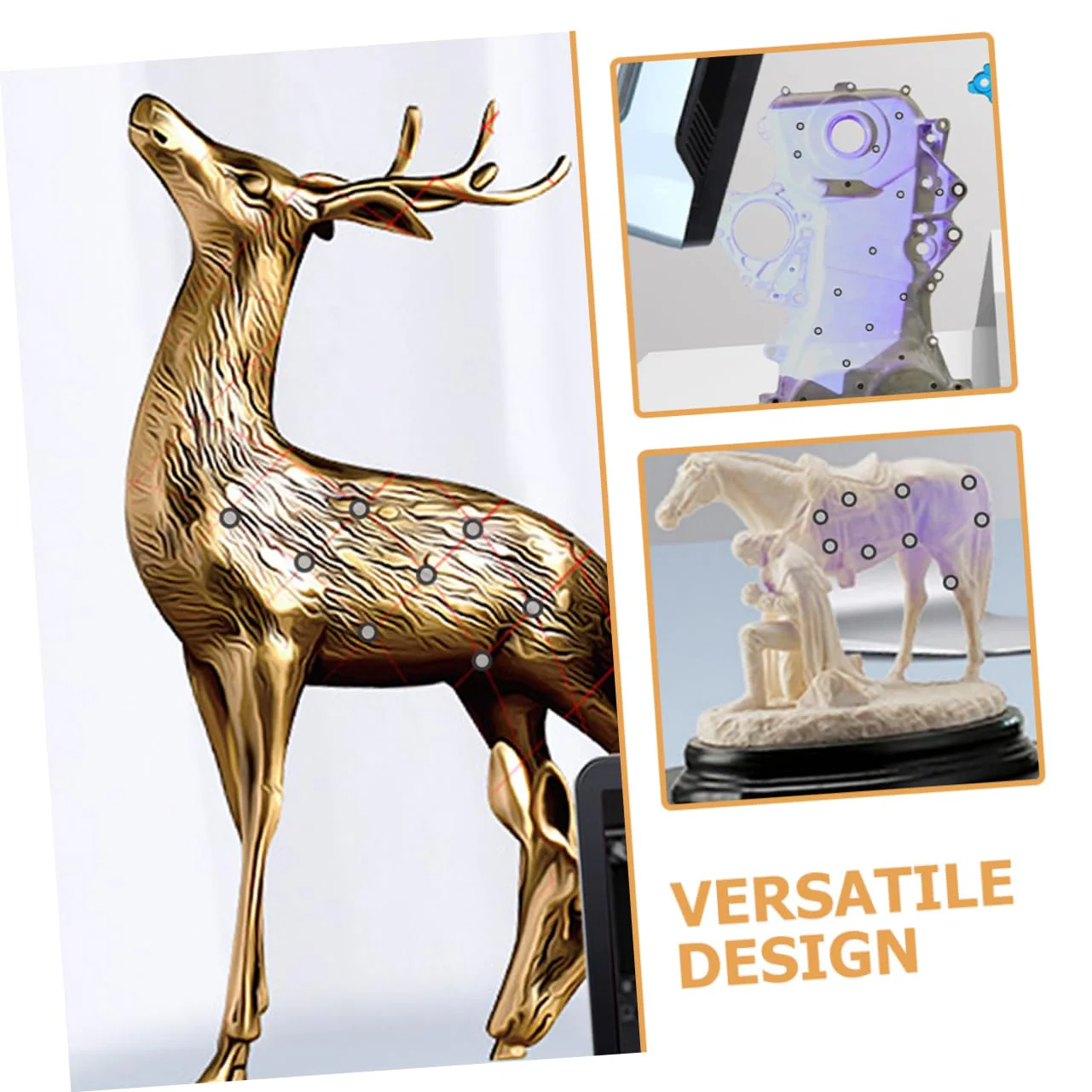 CAXUSD 15 Blatt Scanner Reflektorfolie Logo Aufkleber 3D Scanner Zubehör 3D Scanner Marker Markierungspunkt Für 3D Scanner Referenzmarkierungspunkt Scanner Markierungspunkte Für - Image 12