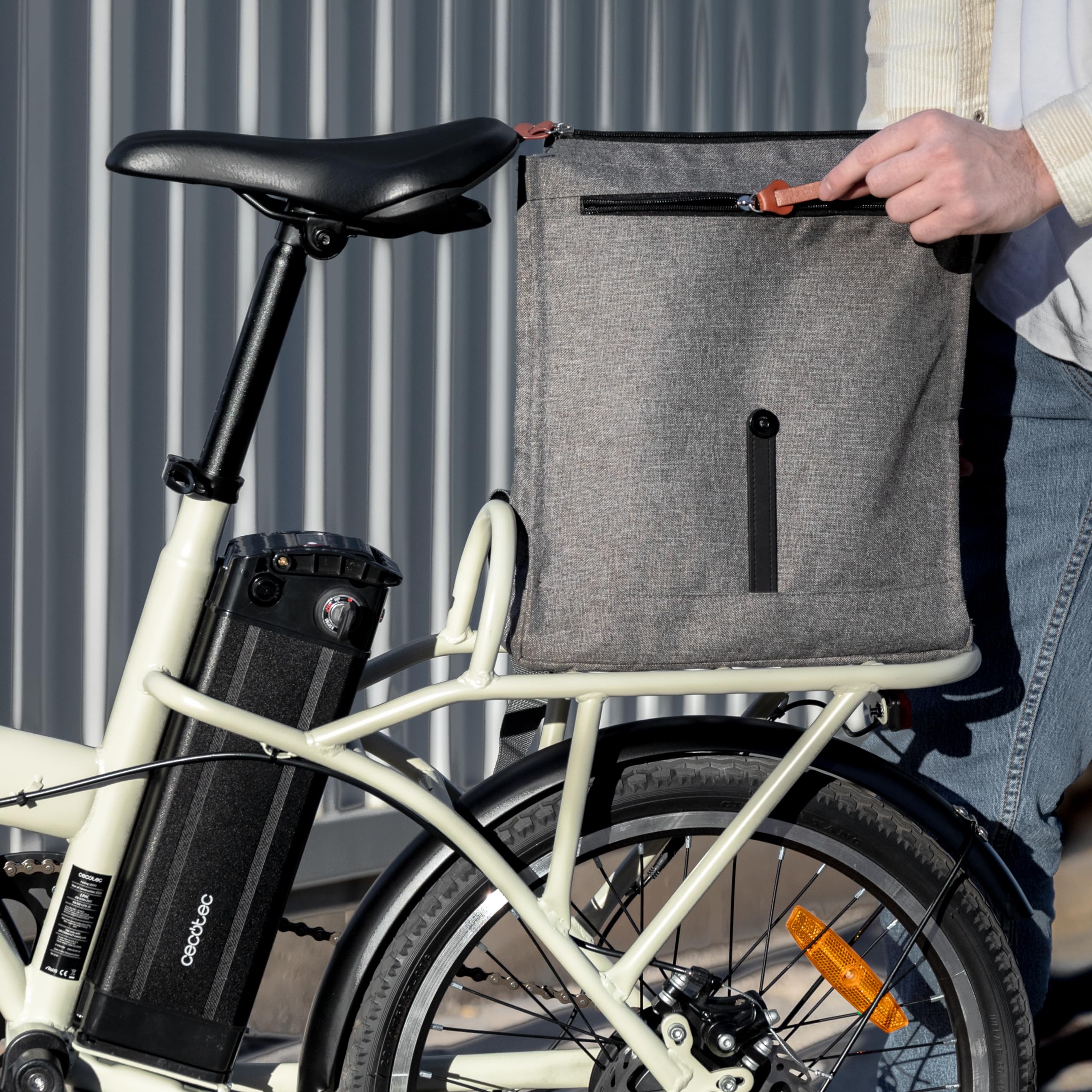 Cecotec Faltbares Elektrofahrrad Folding. 35 km Reichweite, 270 Wh Akku, Doppel-Bremsscheiben, 20-Zoll-Räder, Shimano-Schaltung, Display, Hi-Ten-Stahlrahmen - Image 2