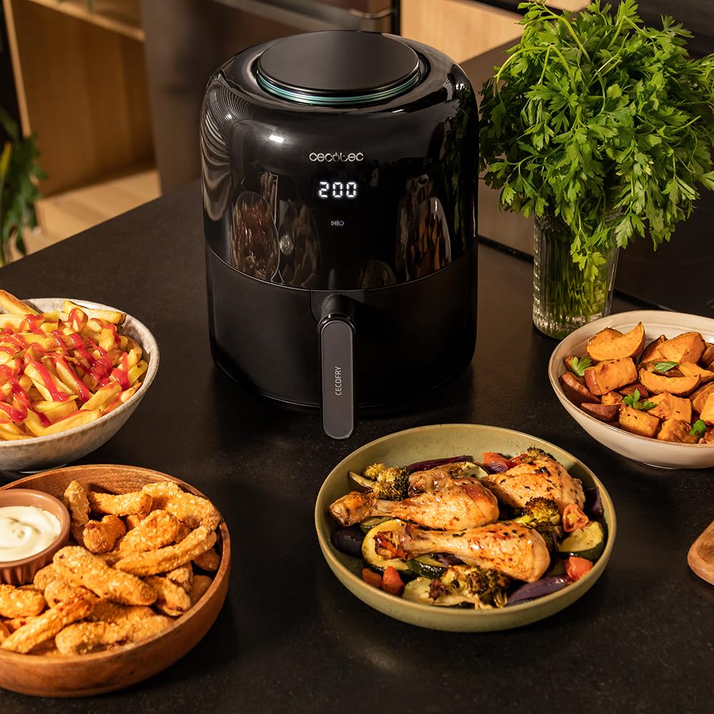 Cecotec heißluftfritteuse Cecofry Pixel 2500 Touch. 1200 W, Kapazität 2,5 l, 6 Programme, digitale Steuerung, Timer, Körper und Griff mit Kühlberührung, rutschfeste Füße, PerfectCook-Technologie. - Image 5