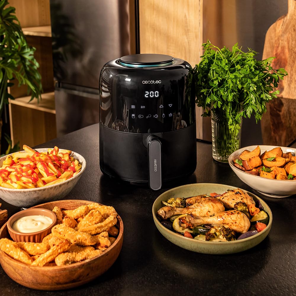 Cecotec heißluftfritteuse Cecofry Pixel 2500 Touch. 1200 W, Kapazität 2,5 l, 6 Programme, digitale Steuerung, Timer, Körper und Griff mit Kühlberührung, rutschfeste Füße, PerfectCook-Technologie. - Image 9