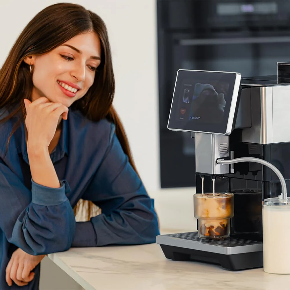 Cecotec Kaffeemaschine Vollautomat Cremmaet Tempo, 7" TFT-Bildschirm, 13 Kaffee-Rezepte, 6 Benutzerprofile, 1350 W Leistung, 19 Bar Druck, Wassertank 1,5 L und Milchtank 600 ml - Image 7