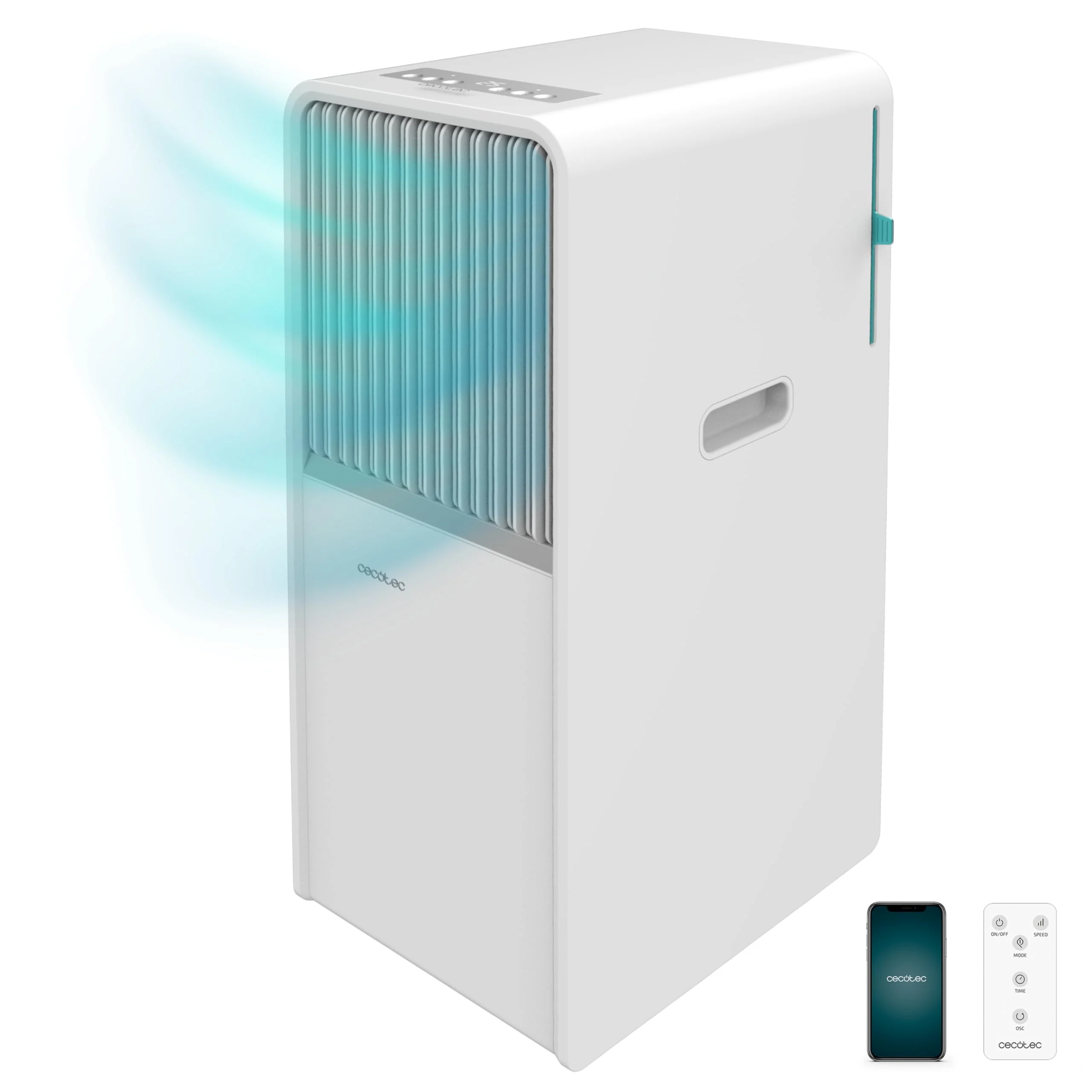 Cecotec - Mobile Klimageräte ForceClima 7550 Style Connected, 7000 BTU, Abdeckungsbereich 20 m2, Fernbedienung, Berührung, LED -Bildschirm, 4 Modi, 2 Geschwindigkeiten, Luftentfeuchter, Timer - Image 11