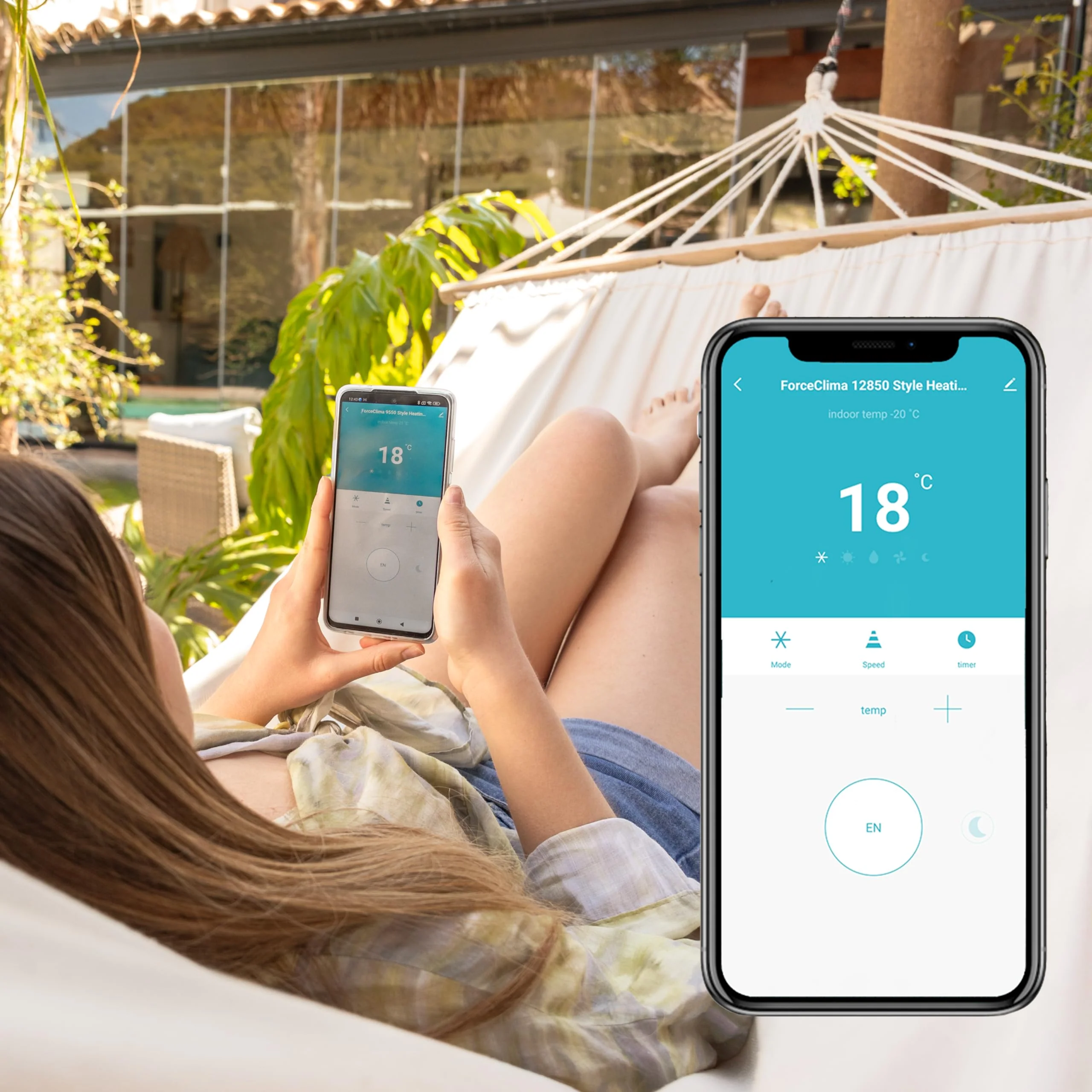 Cecotec - Mobile Klimageräte ForceClima 7550 Style Connected, 7000 BTU, Abdeckungsbereich 20 m2, Fernbedienung, Berührung, LED -Bildschirm, 4 Modi, 2 Geschwindigkeiten, Luftentfeuchter, Timer - Image 8