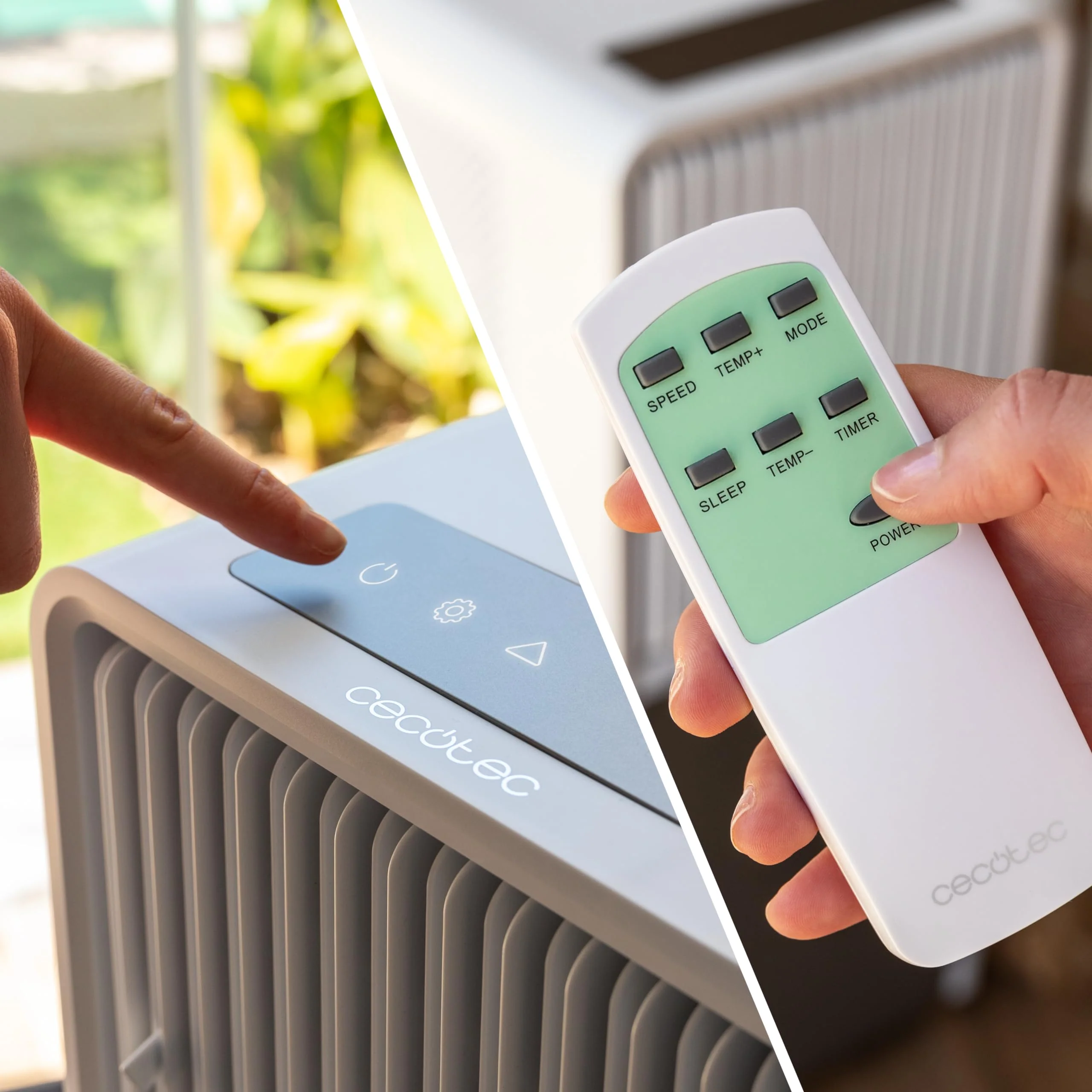 Cecotec - Mobile Klimageräte ForceClima 9450 Style Heating, 9000 BTU, Abdeckungsbereich 25 m2, Fernbedienung, Berührung, LED -Bildschirm, 5 Modi, 2 Geschwindigkeiten, Wärmepumpe, Timer - Image 6