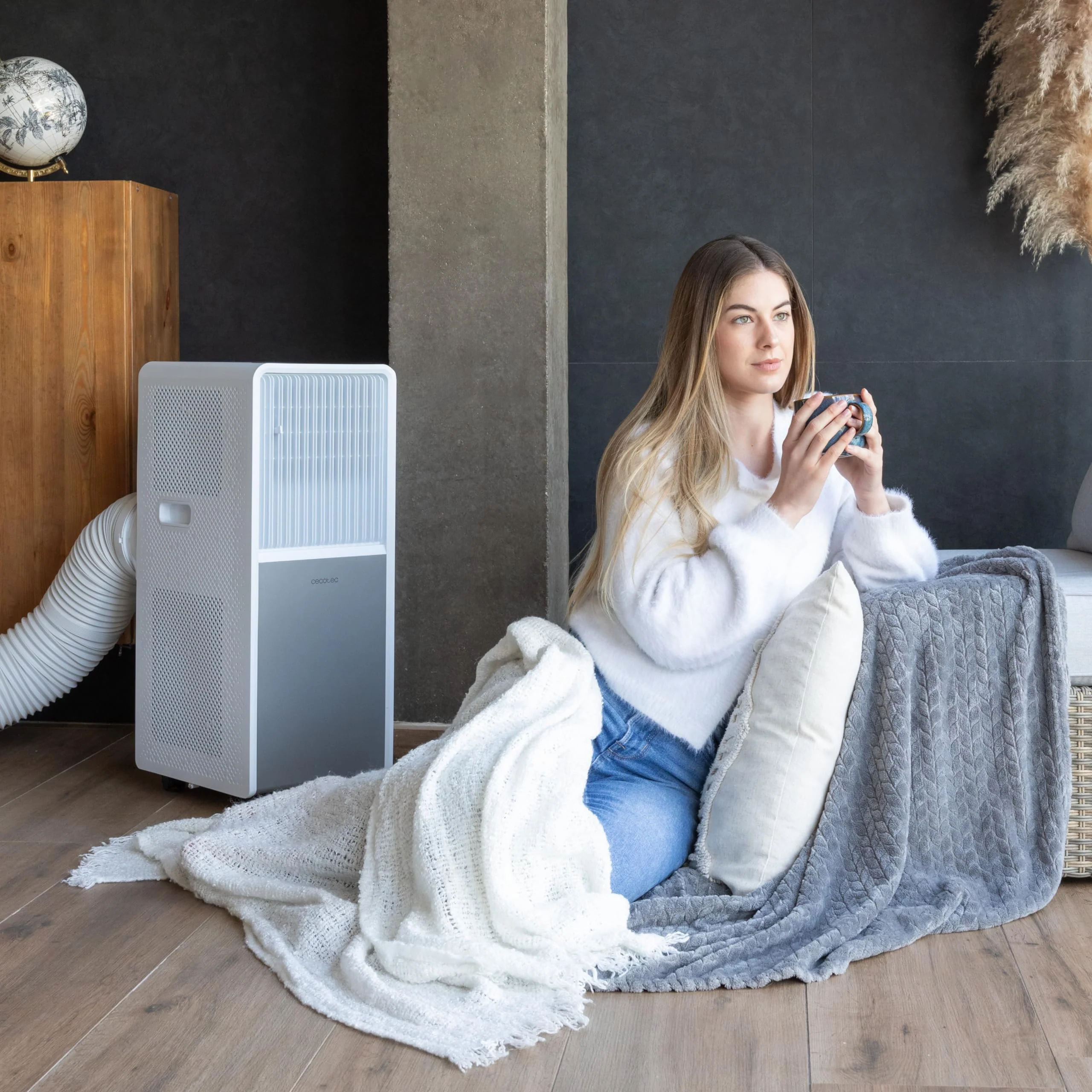 Cecotec - Mobile Klimageräte ForceClima 9450 Style Heating, 9000 BTU, Abdeckungsbereich 25 m2, Fernbedienung, Berührung, LED -Bildschirm, 5 Modi, 2 Geschwindigkeiten, Wärmepumpe, Timer - Image 8