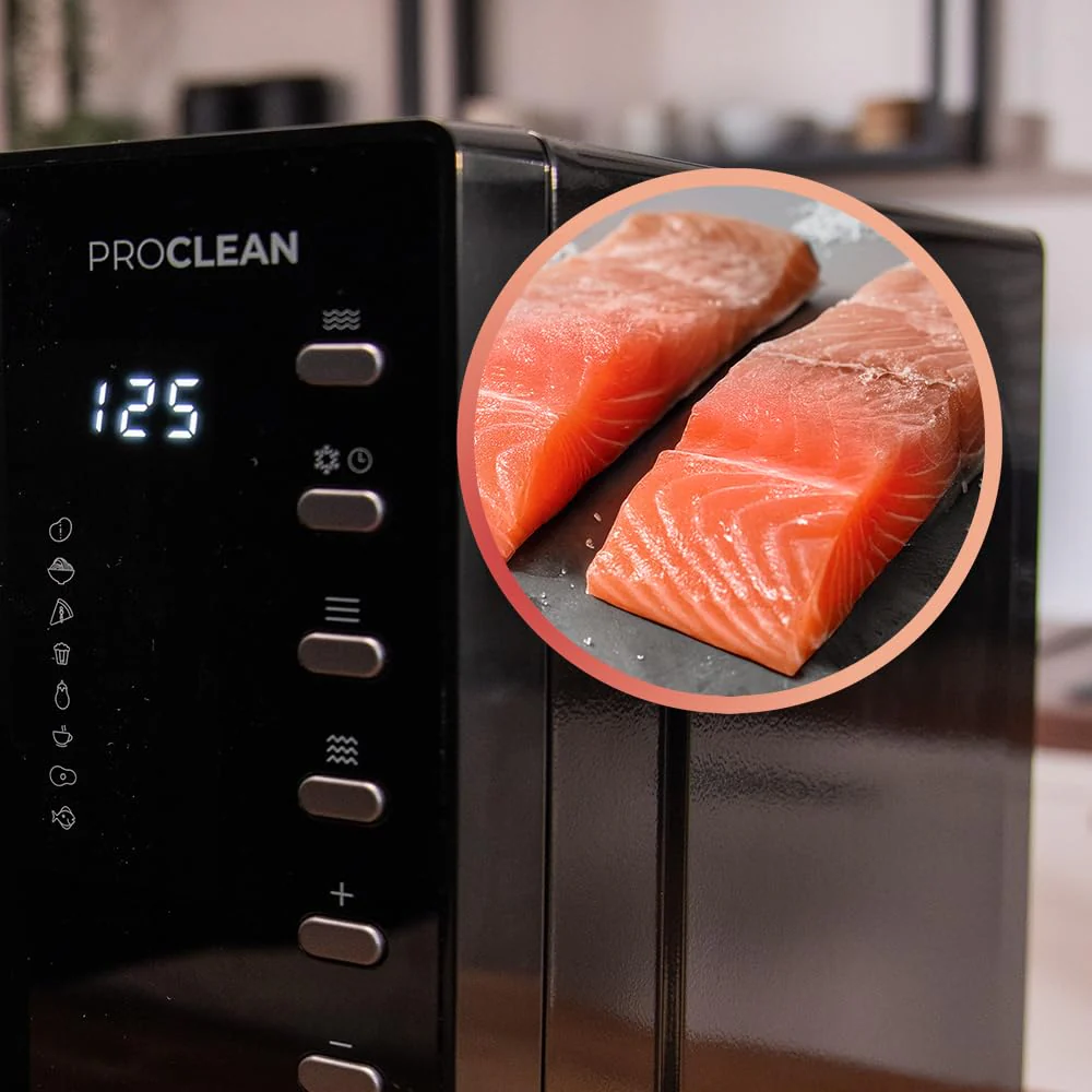 Cecotec Proclean 5130 Digitale Mikrowelle mit Grill, 23 l, 800 W und 1000 W Grill, Gleichmäßiges Kochen, 5 Leistungsstufen, Auftaufunktion, Timer 60 Minuten, Drehteller 285 mm - Image 3
