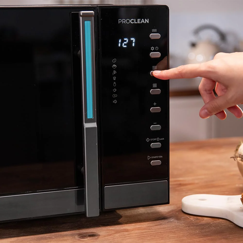 Cecotec Proclean 5130 Digitale Mikrowelle mit Grill, 23 l, 800 W und 1000 W Grill, Gleichmäßiges Kochen, 5 Leistungsstufen, Auftaufunktion, Timer 60 Minuten, Drehteller 285 mm - Image 5