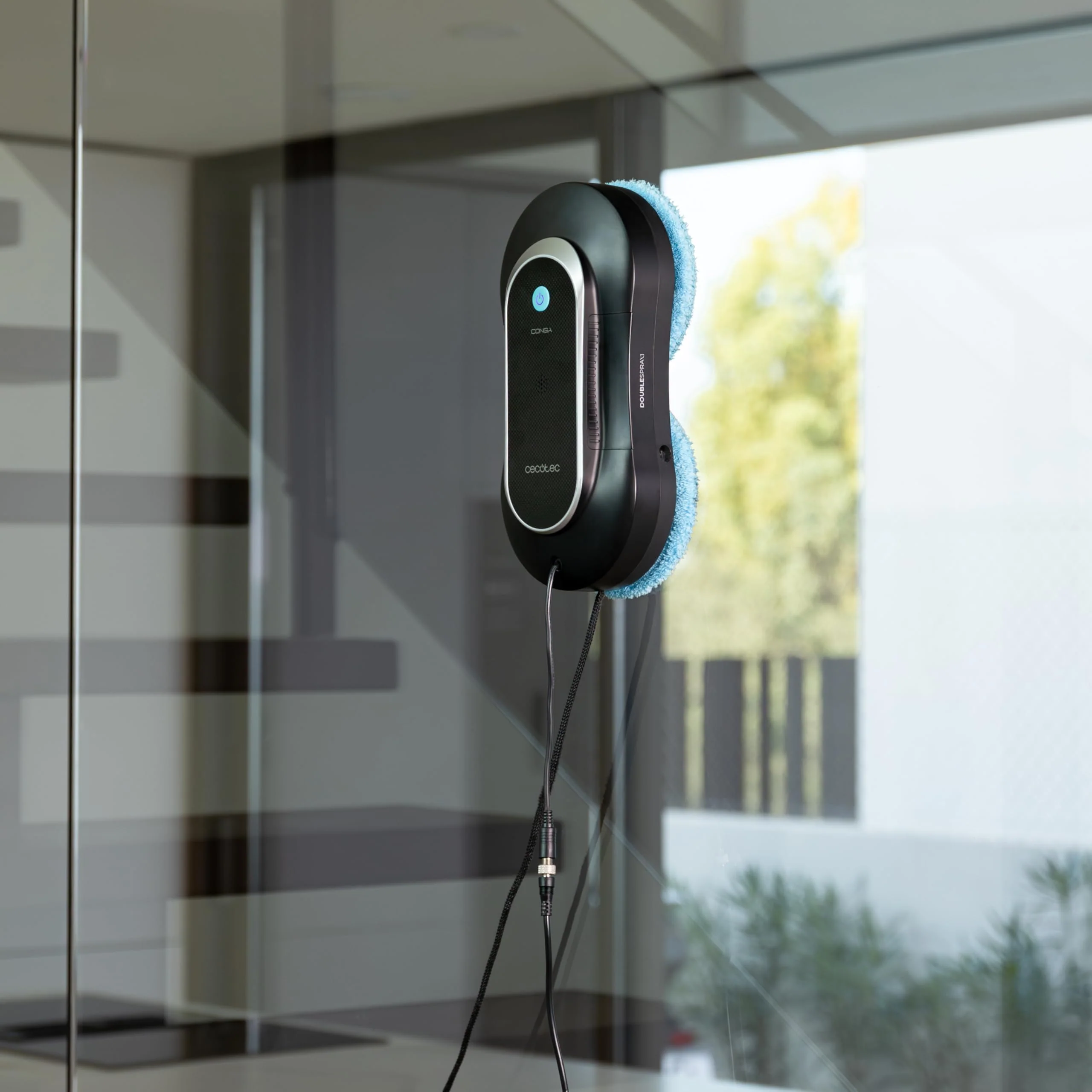 Cecotec Robot Fensterreiniger Conga Windroid 1090 Double Spray Connected 3in1; Sprüht, reinigt und trocknet, Doppelspray, APP, Fernbedienung, 8Modi, Aktionsradius 7,5m, Sicherheitskordel, Reinigungsse - Image 12