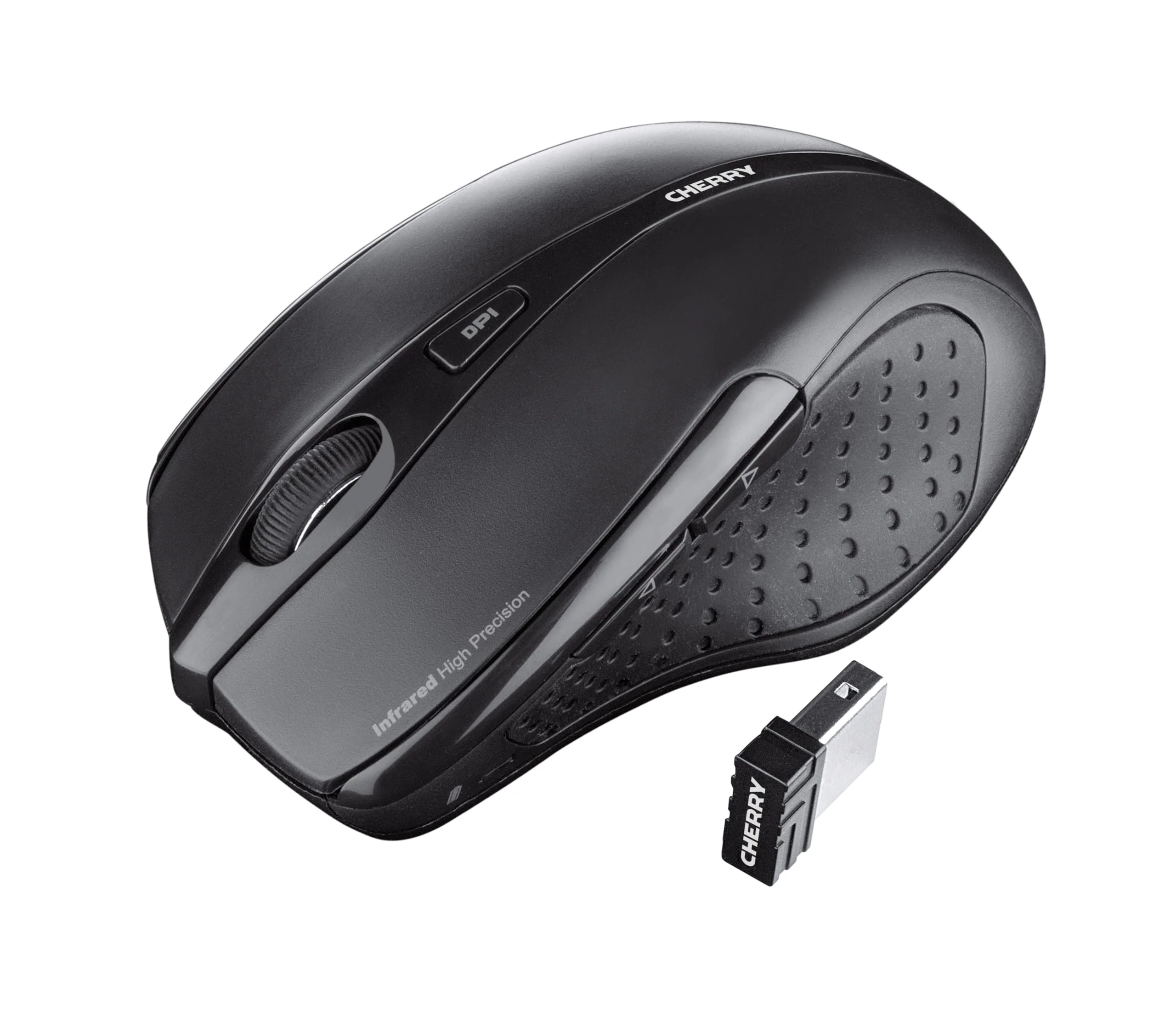 CHERRY DW 5100, Kabelloses Tastatur-Maus-Set, EU-Layout (QWERTY), 2,4 GHz Funk, Plug & Play, Ergonomische Rechtshändermaus, Batteriebetrieben, Schwarz - Image 4