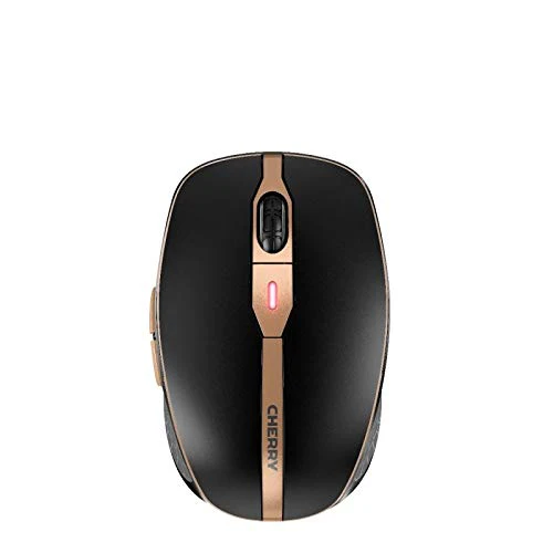 CHERRY DW 9000 SLIM, Kabelloses Tastatur- und Maus-Set, EU-Layout (QWERTY), Bluetooth & 2,4 GHz Funk, Leise Tasten, Wiederaufladbar, Schwarz-Bronze - Image 6