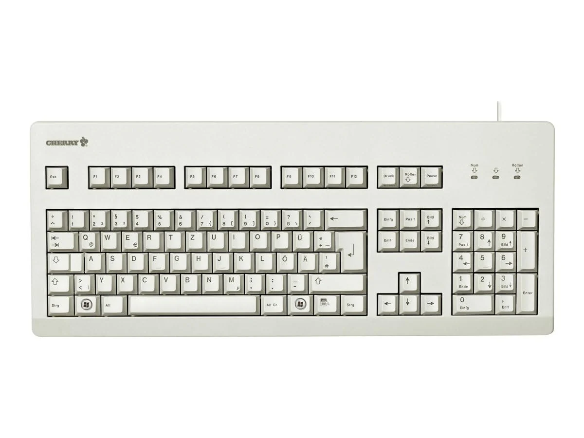 CHERRY G80-3000, Kabelgebundene Mechanische Tastatur, Deutsches Layout (QWERTZ), USB-Anschluss, Robust, Programmierbare Tasten, MX BLUE Switches, Hellgrau - Image 9