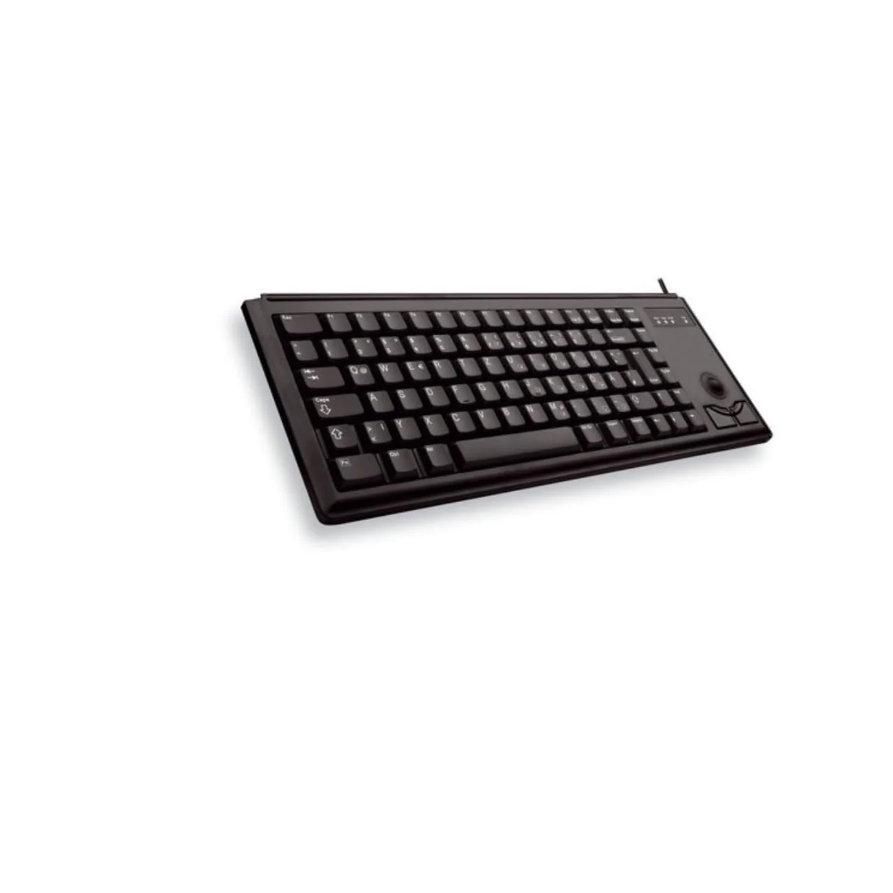 CHERRY G84-4400, Kompakte Tastatur mit Trackball, Deutsches Layout (QWERTZ), Kabelgebunden (USB-Anschluss), 2 Maustasten, Mechanische CHERRY ML Switches, Schwarz - Image 5