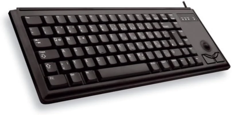 CHERRY G84-4400, Kompakte Tastatur mit Trackball, Deutsches Layout (QWERTZ), Kabelgebunden (USB-Anschluss), 2 Maustasten, Mechanische CHERRY ML Switches, Schwarz - Image 6