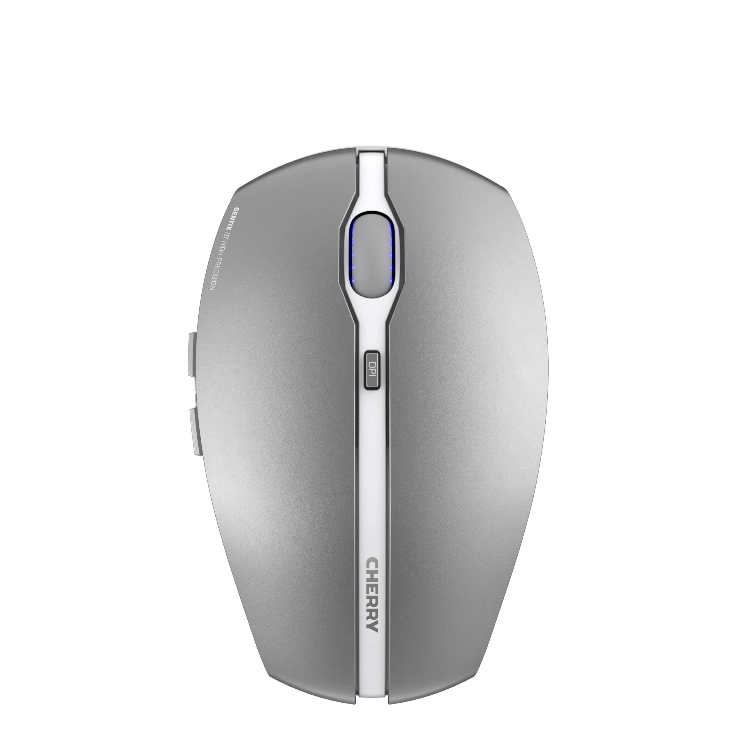 CHERRY GENTIX BT, Kabellose Bluetooth-Maus, Multi-Device-Funktion für bis zu 3 Geräte, Umschaltbare Auflösung (1000/2000 dpi), Batteriebetrieben, Frosted Silver - Image 6