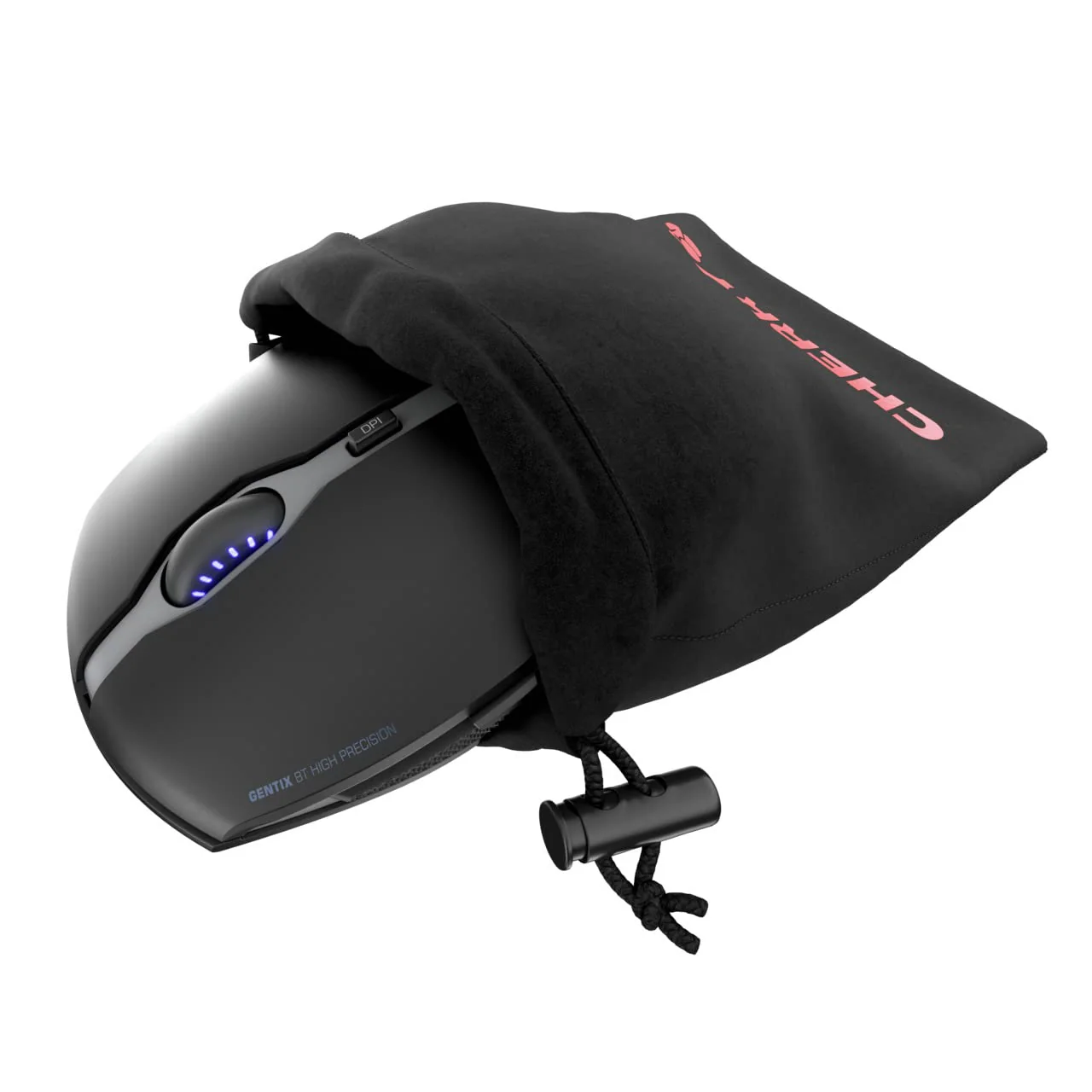 CHERRY GENTIX BT, Kabellose Bluetooth-Maus, Multi-Device-Funktion für bis zu 3 Geräte, Umschaltbare Auflösung (1000/2000 dpi), Batteriebetrieben, Schwarz - Image 4