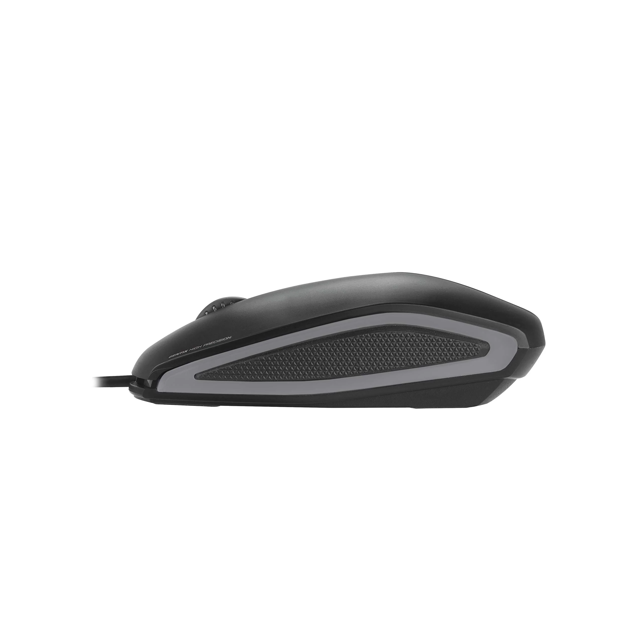CHERRY GENTIX Corded Optical Mouse, kabelgebundene Maus mit 3 Tasten und hochauflösenden optischem 1000 DPI Sensor, geeignet für Rechts- und Linkshänder, gummierte Seiten, schwarz (Packung mit 2) - Image 5