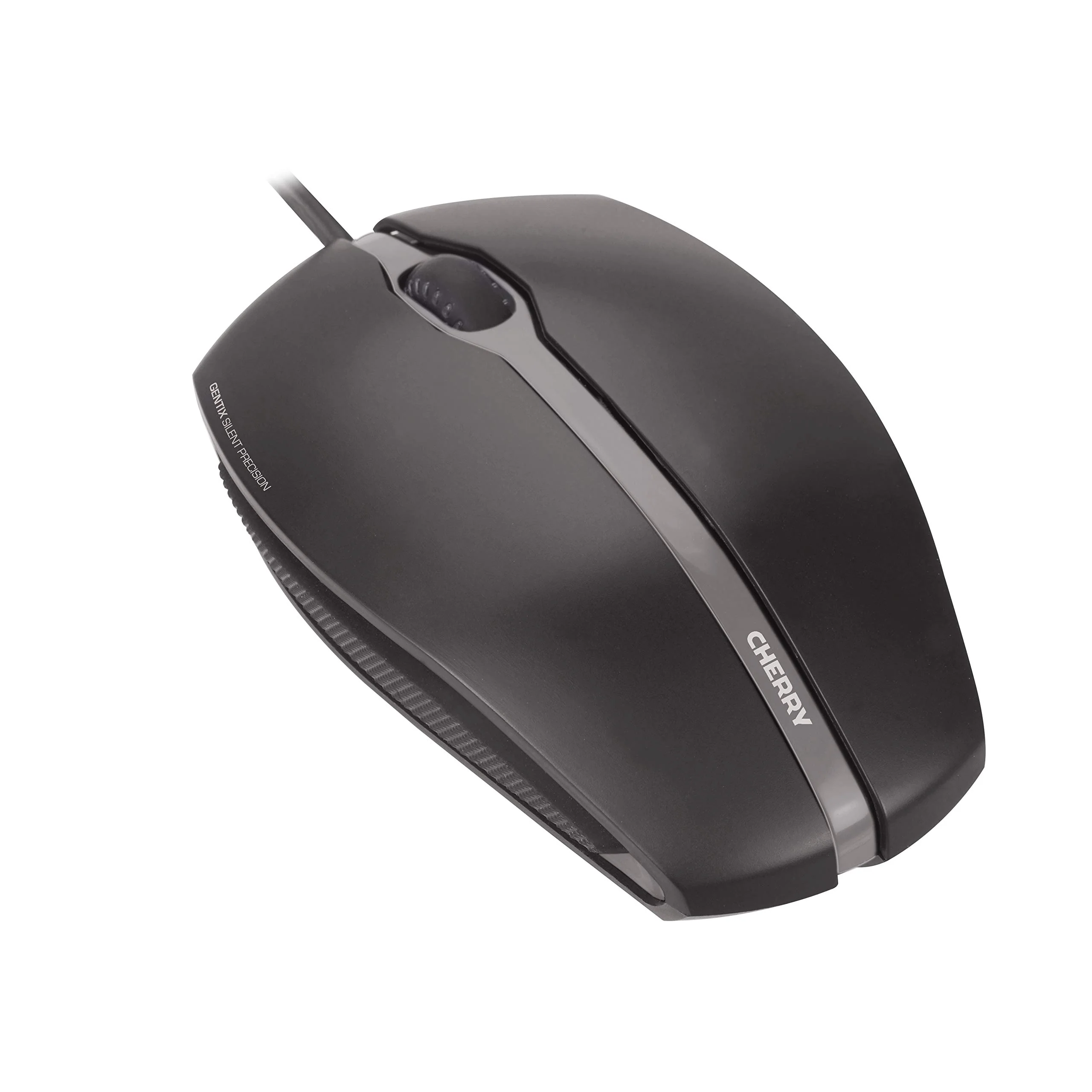 CHERRY GENTIX SILENT, Kabelgebundene Maus, Leise Tasten ohne Klickgeräusch, Optischer Sensor (1.000 dpi), Symmetrisches Design, Kabel 1,8 m, USB 2.0, Schwarz - Image 12