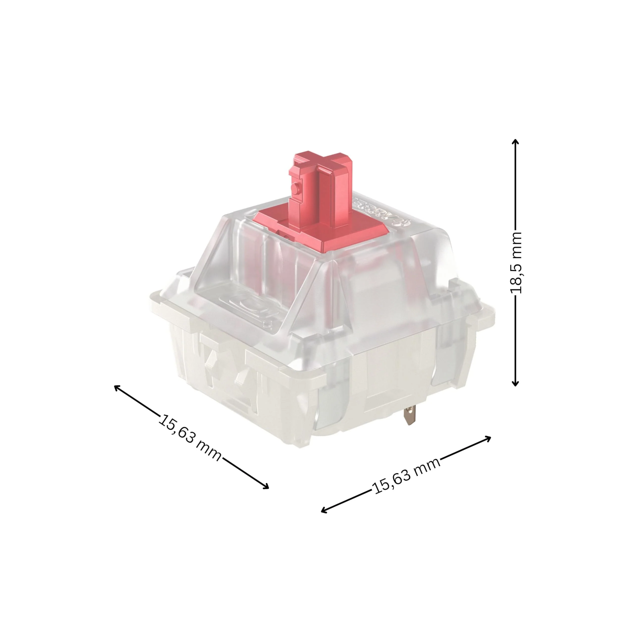 CHERRY MX RGB SILENT RED Switch Kit, 23 Mechanische Tastatur-Schalter, für DIY, Hot Swap oder Gaming-Keyboard, Linearer Switch ohne Klick, Leichtgängig & Leise - Image 3