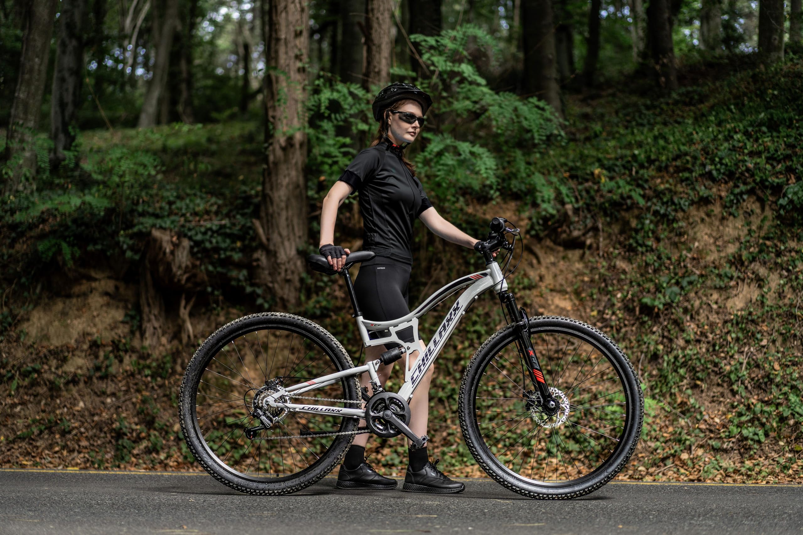 Chillaxx Bike Falcon Premium Mountainbike in 24 und 26 Zoll - Fahrrad für Jungen, Mädchen, Damen und Herren - Scheibenbremse- 21 Gang-Schaltung - Vollfederung (Schwarz-Disc-Bremse, 29 Zoll) - Image 7