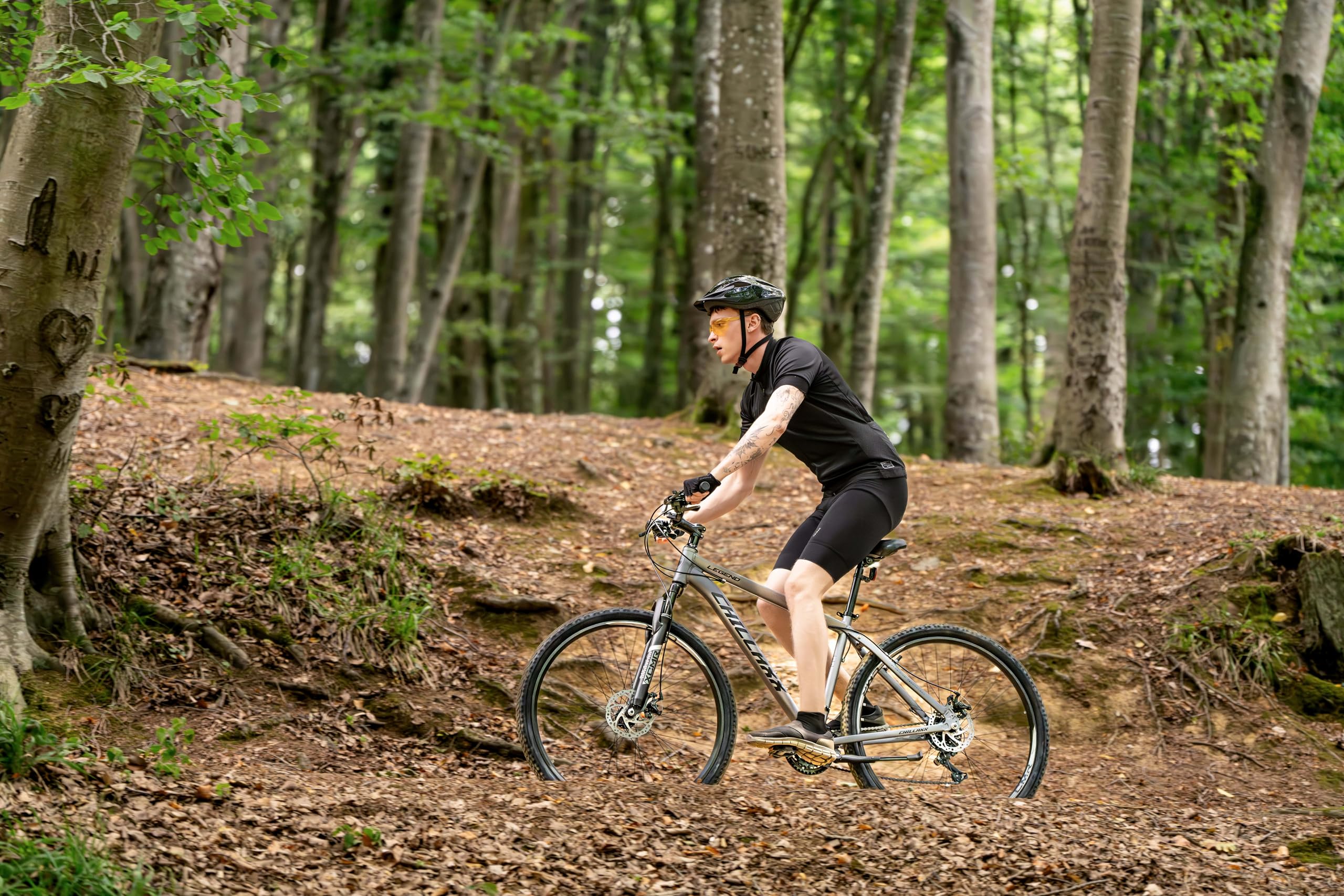 Chillaxx Bike Legend Aluminium 24, 26, 27,5 und 29 Zoll Shimano Mountainbike MTB Fahrrad für Jungen Mädchen Herren und Damen 21 Gang Schaltung Herrenrad Damenrad (27,5 Zoll, Schwarz Disc-Bremse) - Image 4