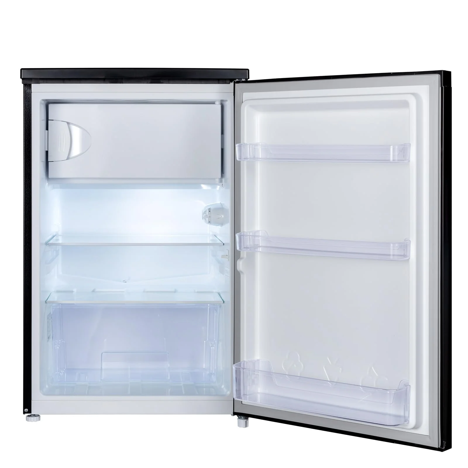 CHIQ CTT107BC Kühlschrank Klein 107 Liter, Höhe 84cm, Tiefe 55cm, Platzbedarf nur 0,3 ㎡, Mikro-Gefrierfach, Vario Box, 7 Temperaturregelstufen, geräuscharm, 87 kWh/Jahr, Schwarz - Image 19