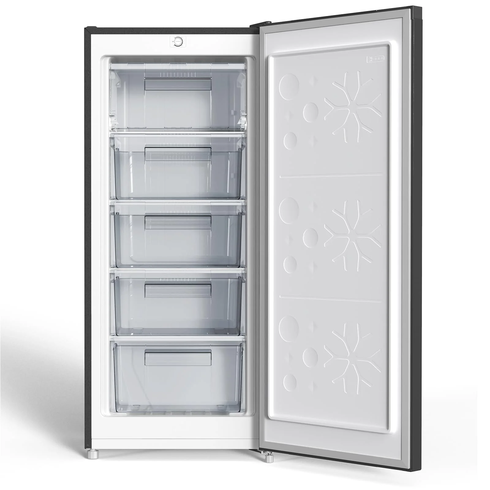 CHiQ Gefrierschrank FSD160D4E | Wechselbarer Türanschlag | Sehr Leise 41 DB (145L Manuelle Abtauung)| 12 Jahre Garantie auf den Kompressor*| 126 x 54 x 55 cm (HxBxT) - Image 11