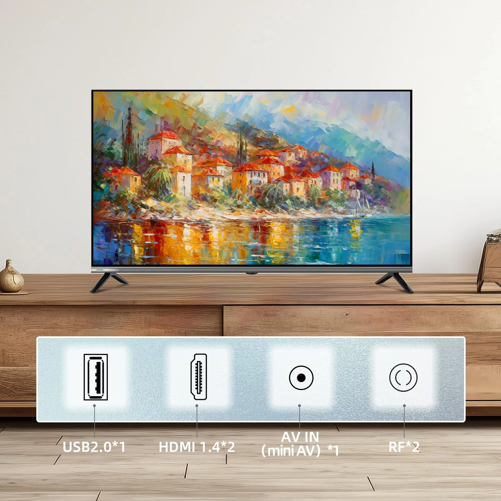 CHIQ L32FM9E 32 Zoll (80 cm) Fernseher FHD Smart TV, HDR10 & HLG, Google TV, Dolby Audio, DBX-tv, Google Assistant, Triple Tuner DVB-C/T/T2/S/S2, Chromecast integriert, Metallrahmenlos, Schwarz - Image 20
