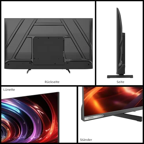 CHIQ L40QST 40 Zoll (101cm) FHD, QLED Pro Smart Google TV, Kompatibel mit HDR10, DBX-tv, Apple AirPlay, Prime Video, YouTube, Dolby Audio, mit Google Sprachsteuerung, Rahmenloses Design - Image 12