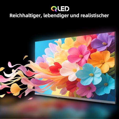 CHIQ L40QST 40 Zoll (101cm) FHD, QLED Pro Smart Google TV, Kompatibel mit HDR10, DBX-tv, Apple AirPlay, Prime Video, YouTube, Dolby Audio, mit Google Sprachsteuerung, Rahmenloses Design - Image 6