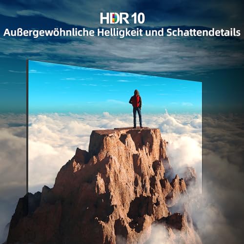 CHIQ L40QST 40 Zoll (101cm) FHD, QLED Pro Smart Google TV, Kompatibel mit HDR10, DBX-tv, Apple AirPlay, Prime Video, YouTube, Dolby Audio, mit Google Sprachsteuerung, Rahmenloses Design - Image 8